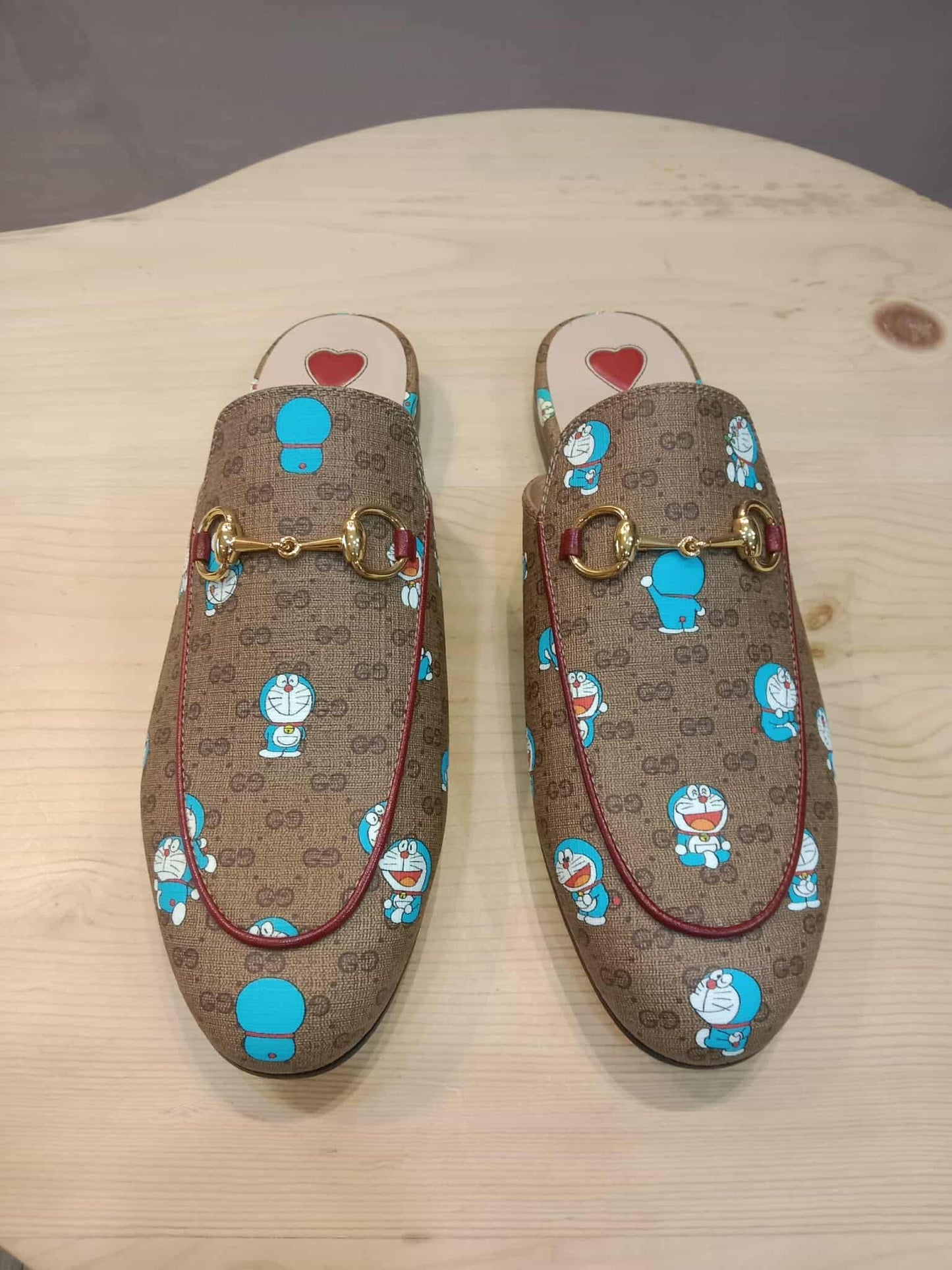 Gucci Doraemon Collaboration Horsebit Mules Size 37