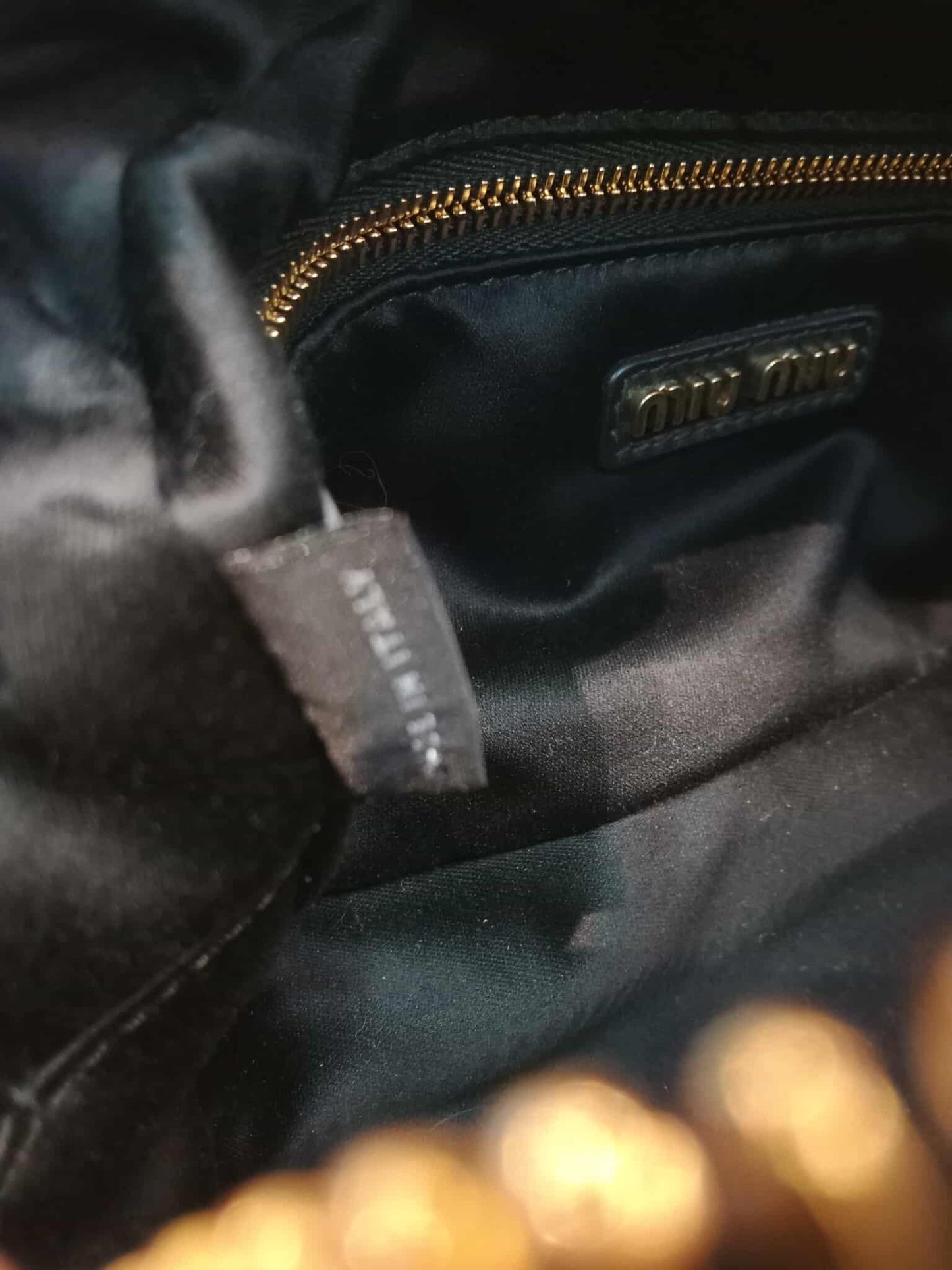 Miu Miu Arcadie Regular Black Bag