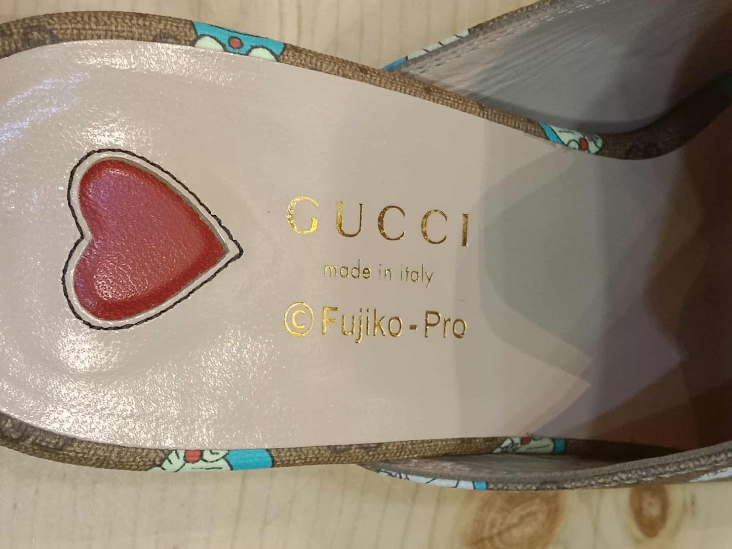 Gucci Doraemon Collaboration Horsebit Mules Size 37