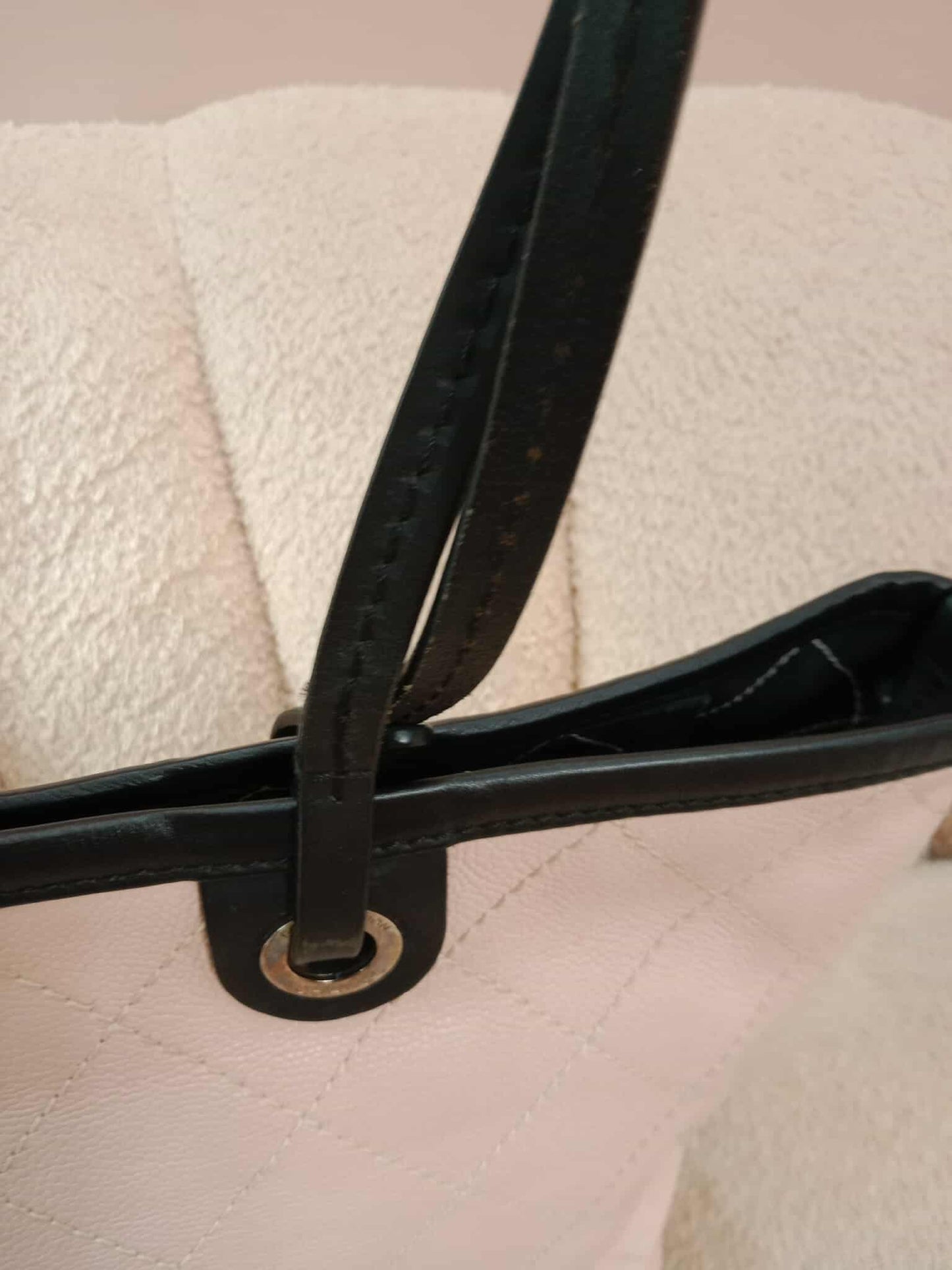 Chanel Shopping Fever Tote Bicolor Pink/Black Caviar Series 19