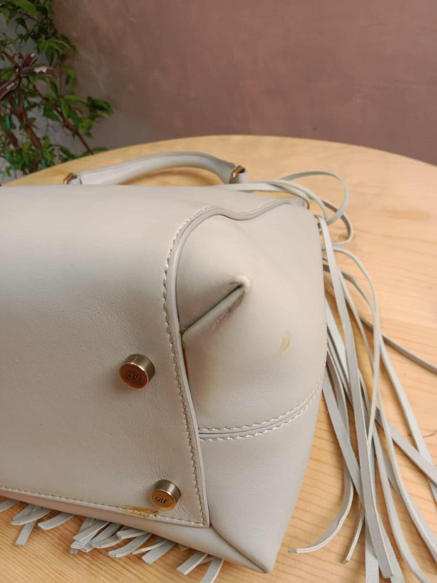Roger Vivier Gray Frill Bag