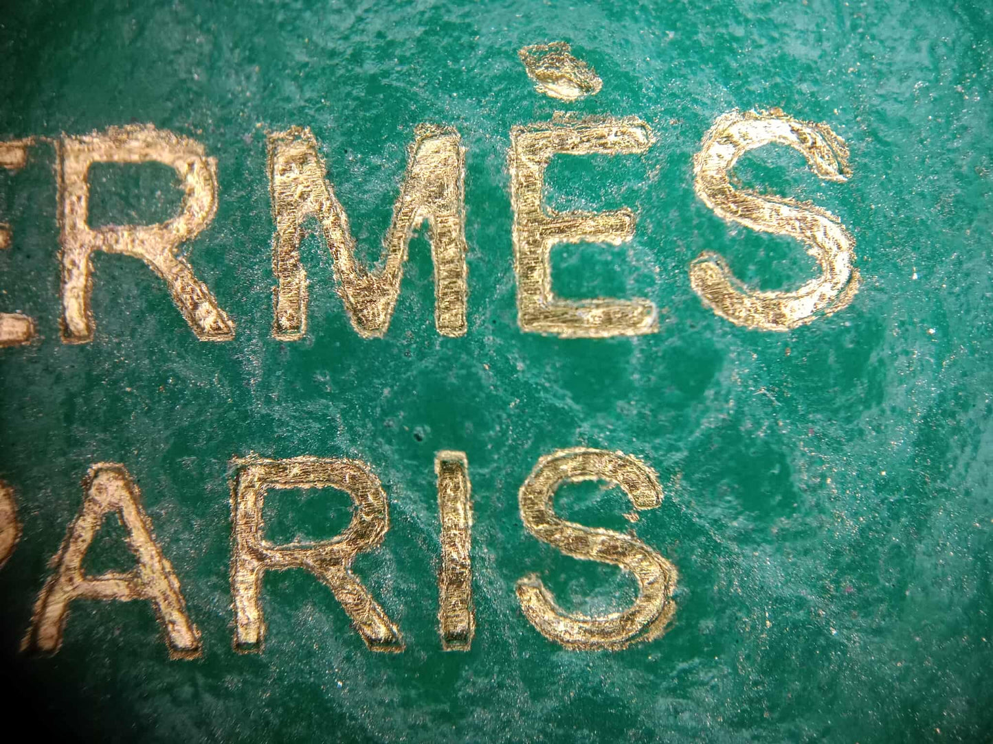 Hermes Constance 18 Green Epsom Stamp C 2018