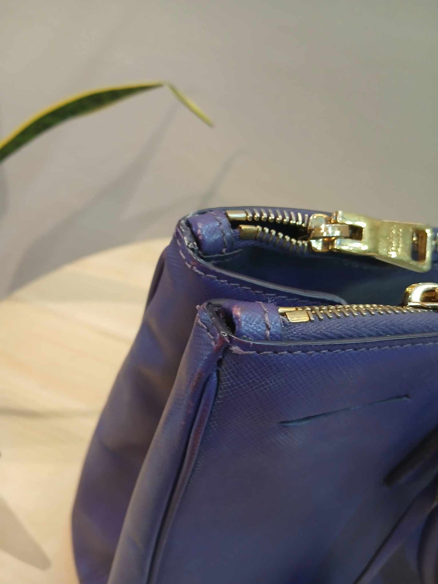 Prada Galleria Saffiano Purple Bag
