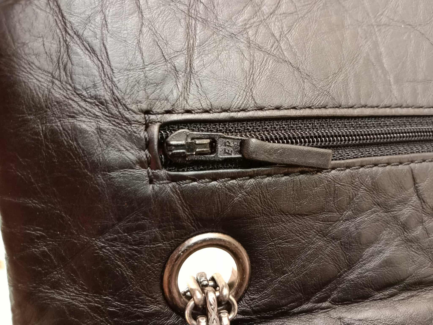 Chanel Reissue Mademoiselle Double Flap Black Calfskin Series 14