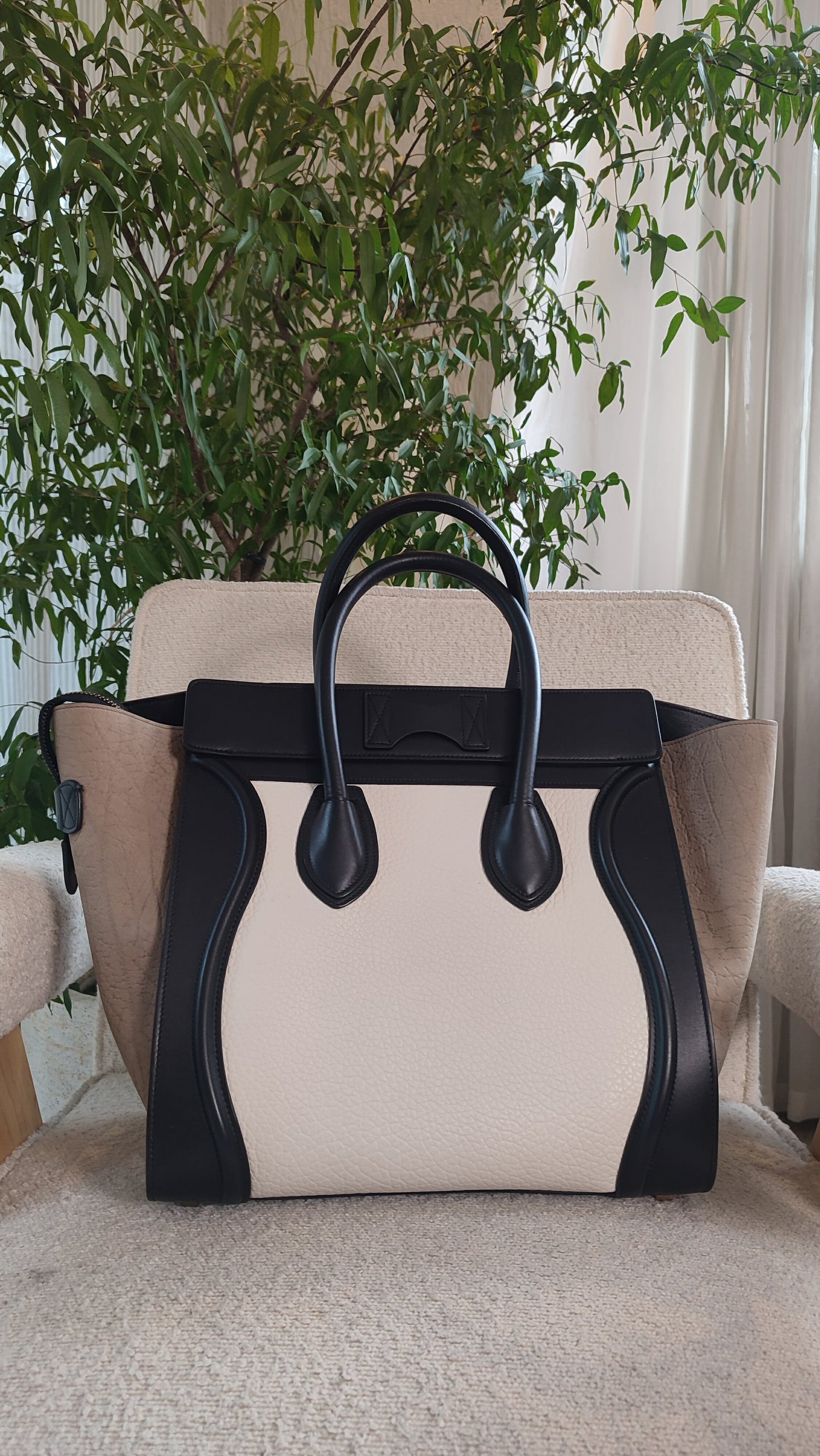 Celine Phantom Luggage Tricolor Bag