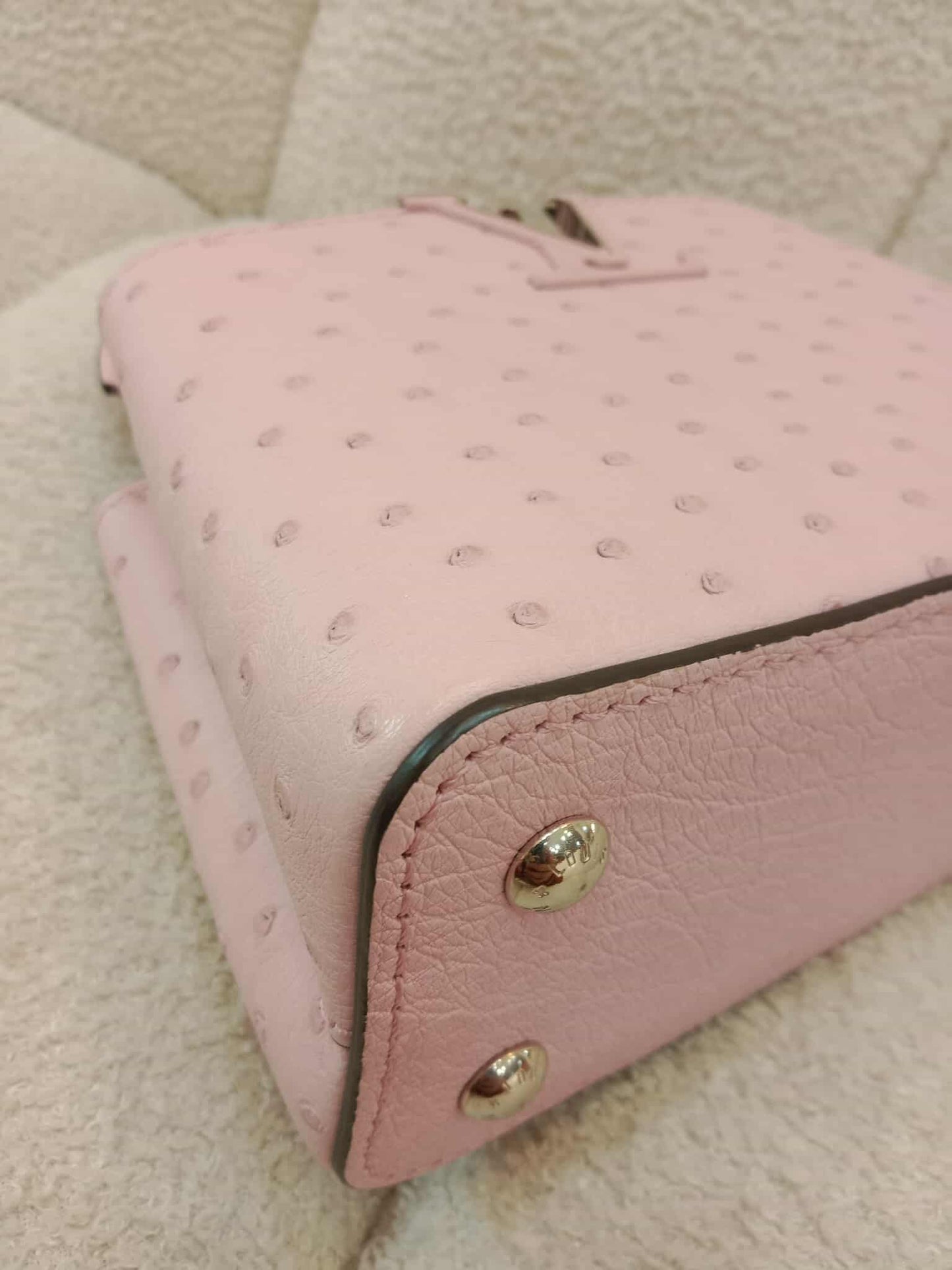 Louis Vuitton Mini Capucine Ostrich Pink