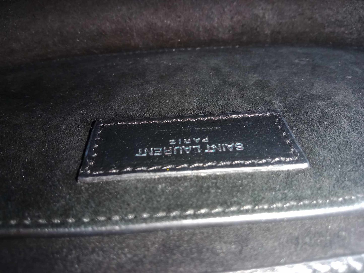 YSL Sunset Crossbody Bag Leather Black