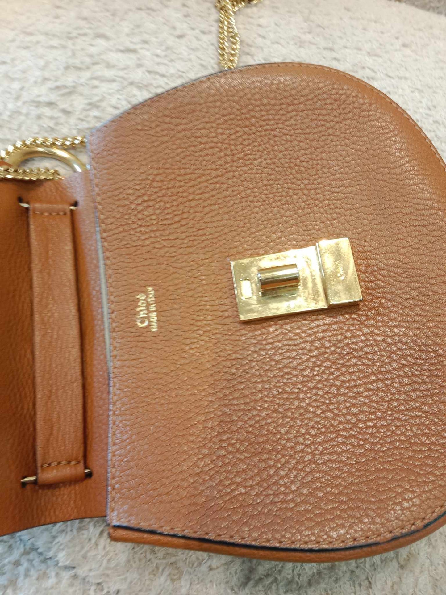 Chloe Drew Tan Bag Small