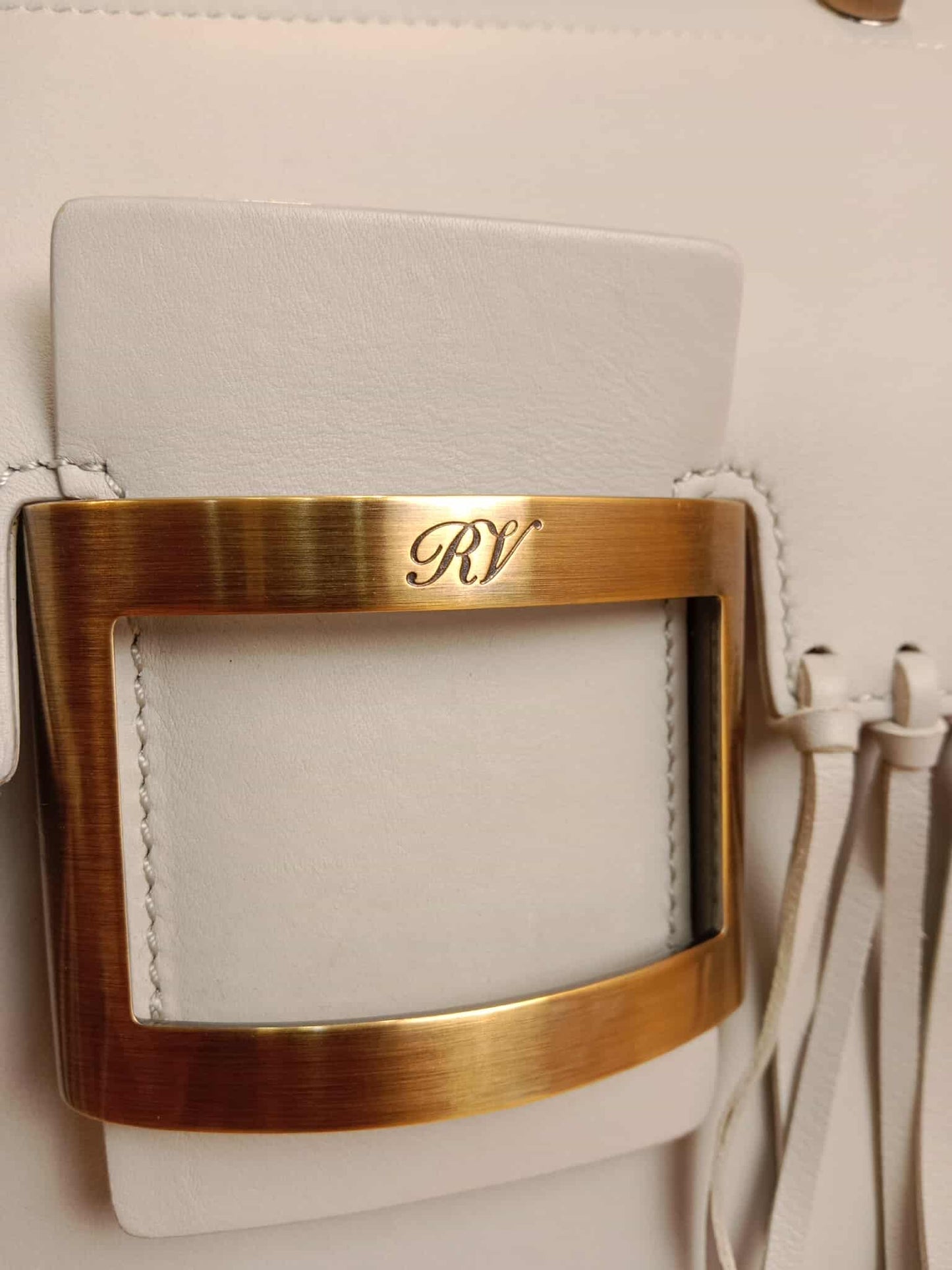 Roger Vivier Gray Frill Bag