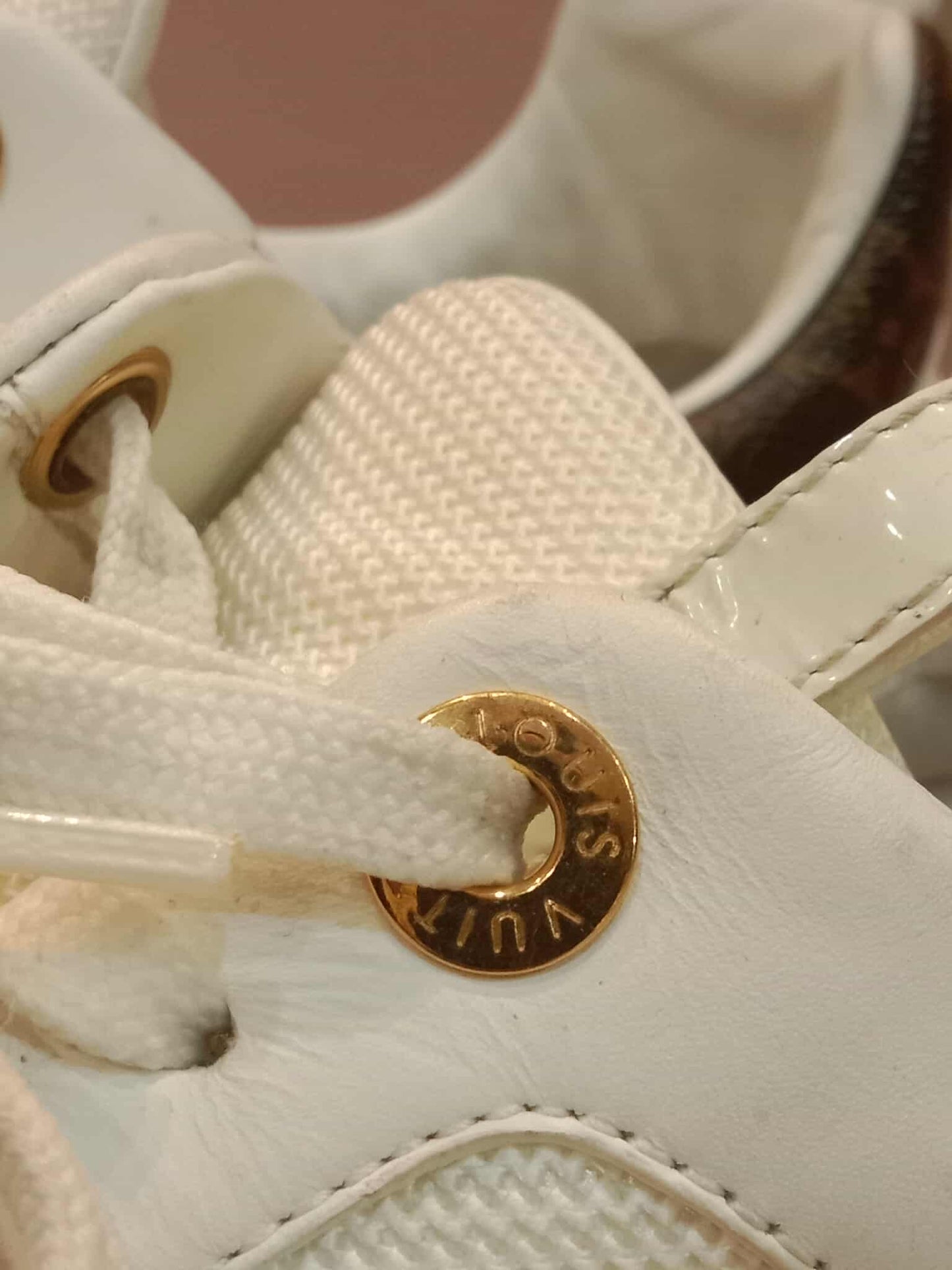 Louis Vuitton White Monogram Reverse Run Away Sneakers Size 37 (24)
