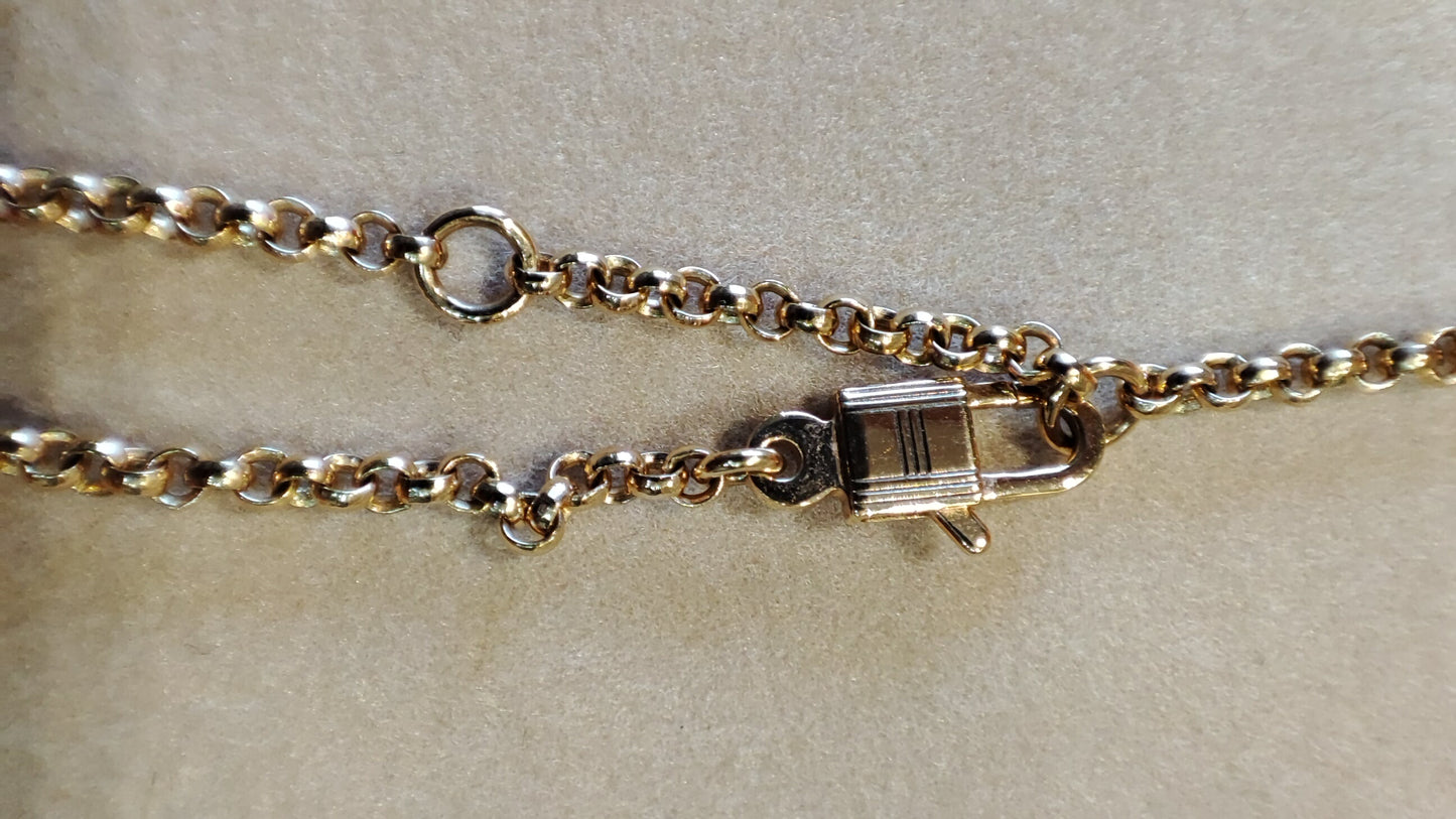 Hermes Kelly Clochette Diamond/Gold Necklace Fullset