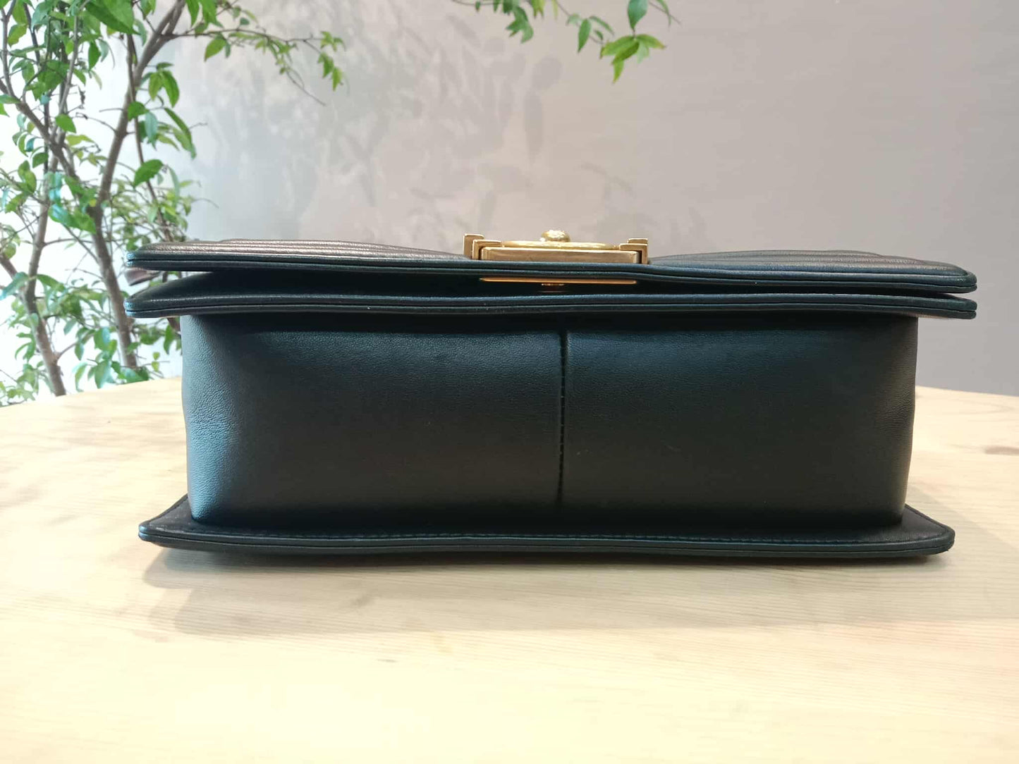 Chanel Leboy Quilted Lambskin Old Medium Black Series 23