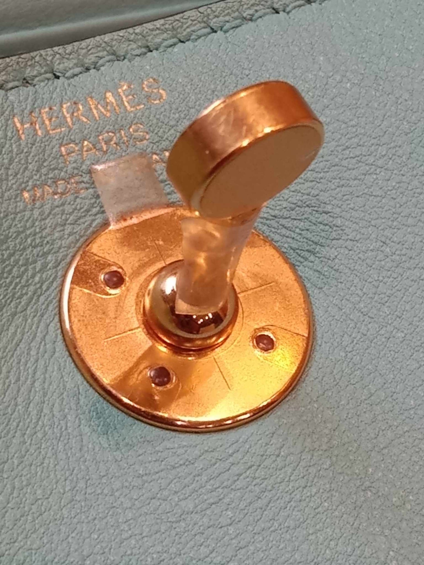 Hermes Mini Lindy Tiffany Blue Stamp Y 2020
