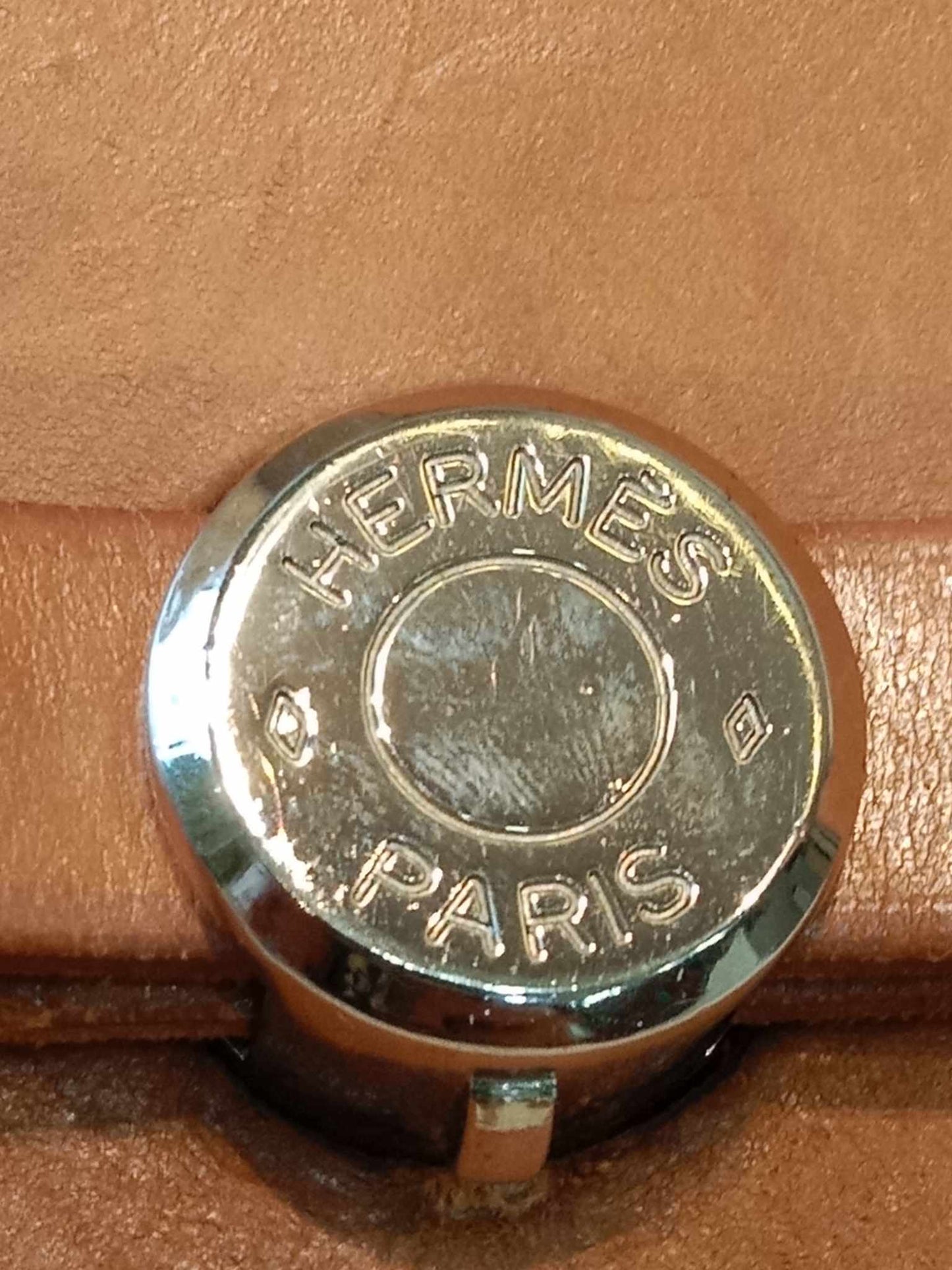 Hermes Herbag Canvas Beige/Brown Stamp B Square 1998