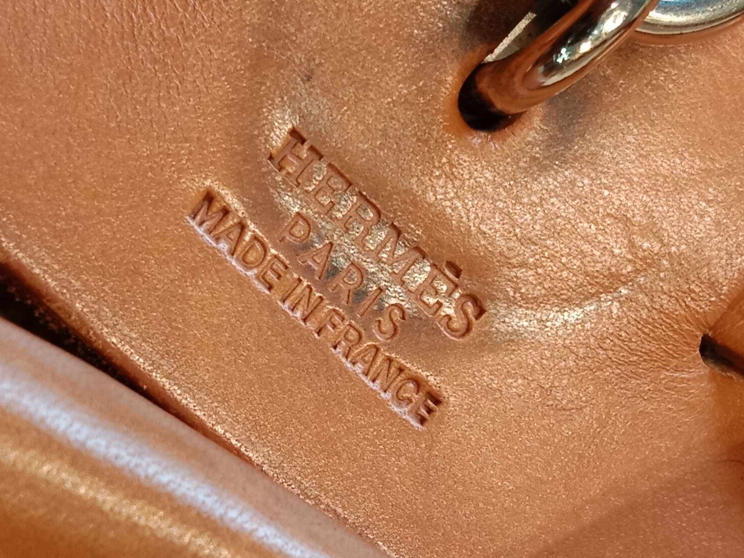 Hermes Herbag Canvas Beige/Brown Stamp B Square 1998