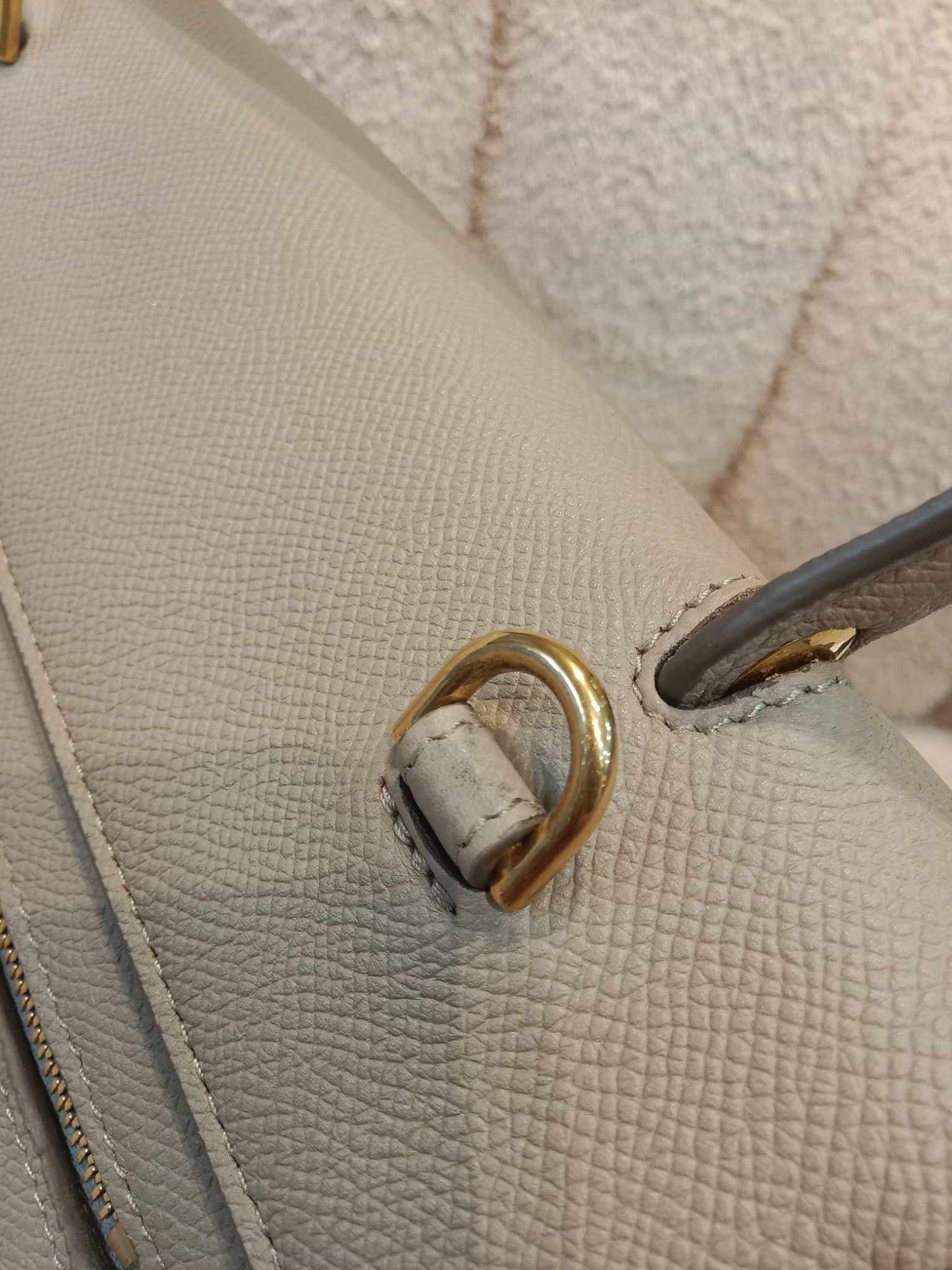 Celine Grained Calfskin 2-Way Micro Belt Bag Taupe