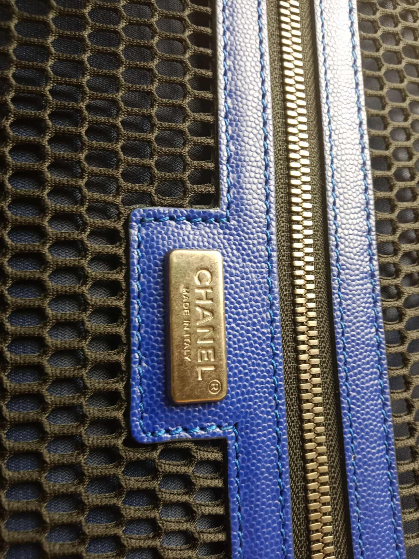 Chanel Spring-Summer 2016 Seasonal Trolley Blue Bag Series 22