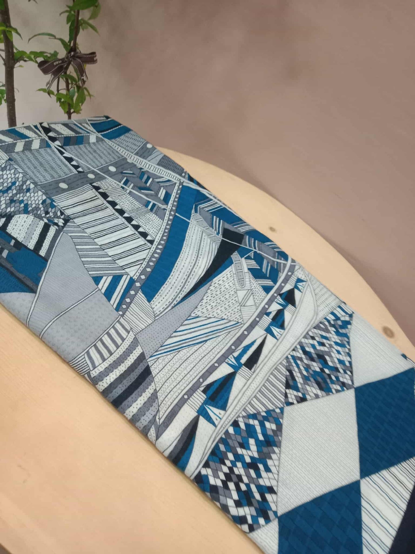 Hermes Horse Patchwork Blue 90 CM Scarf