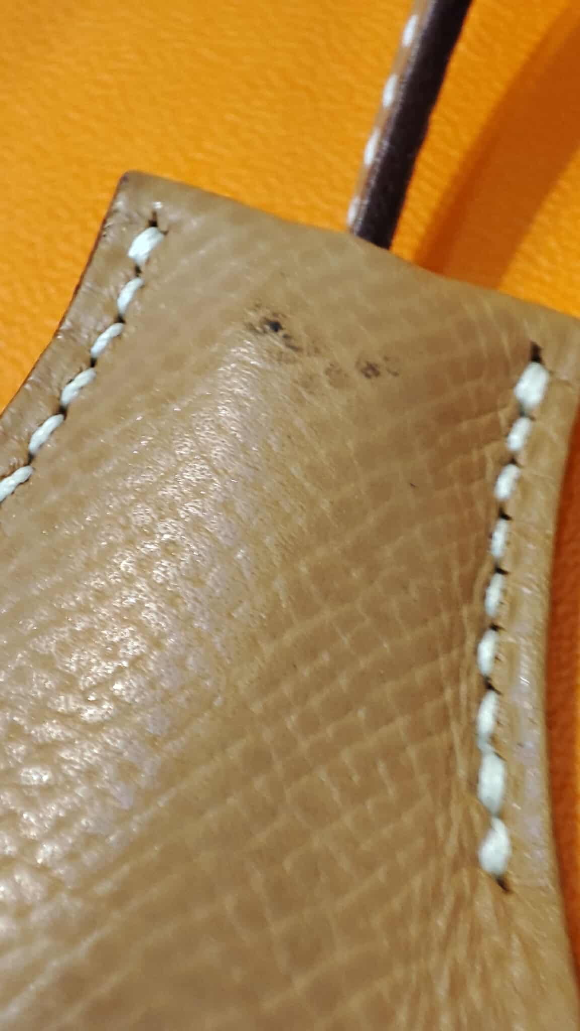 Hermes Birkin 30 Bicolor Gold/Biscuit Epsom Stamp G Square 2003 GHW