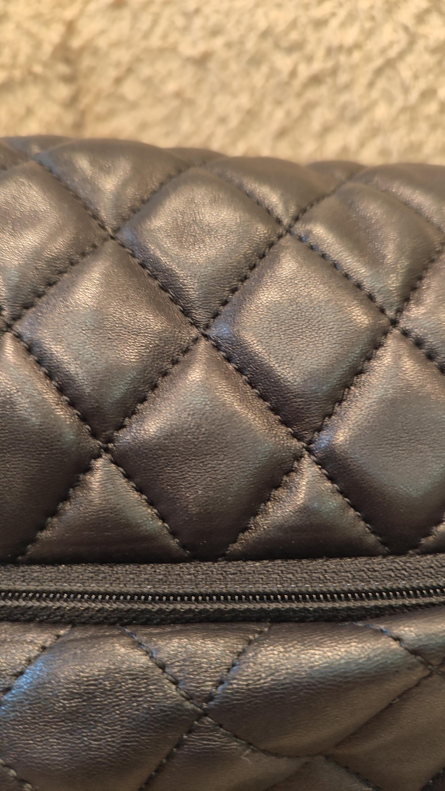 Chanel Coco Rain Single XXL Flap Lambskin Black Series 14