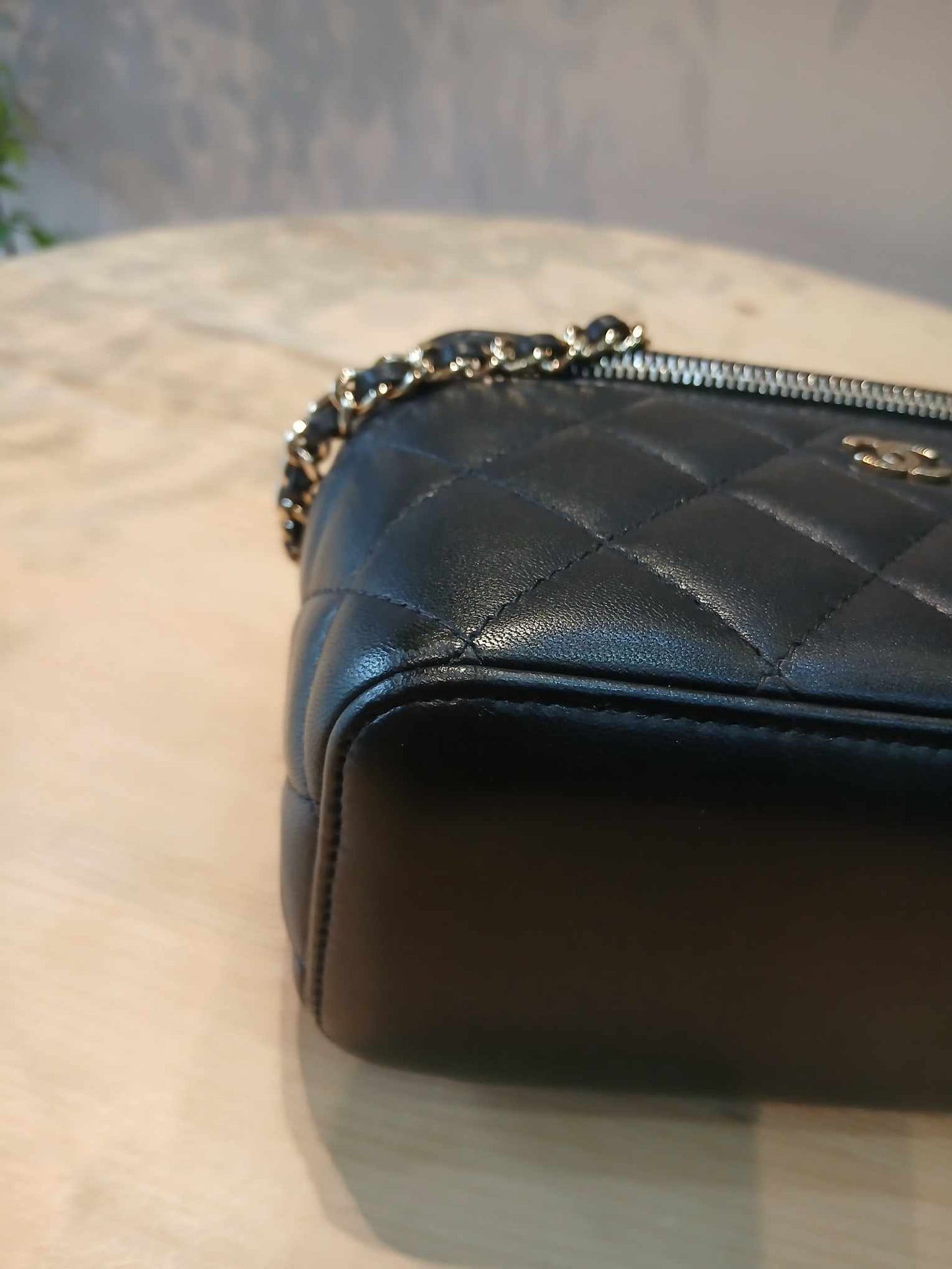 Chanel Vanity Case Black Lambskin Series 31
