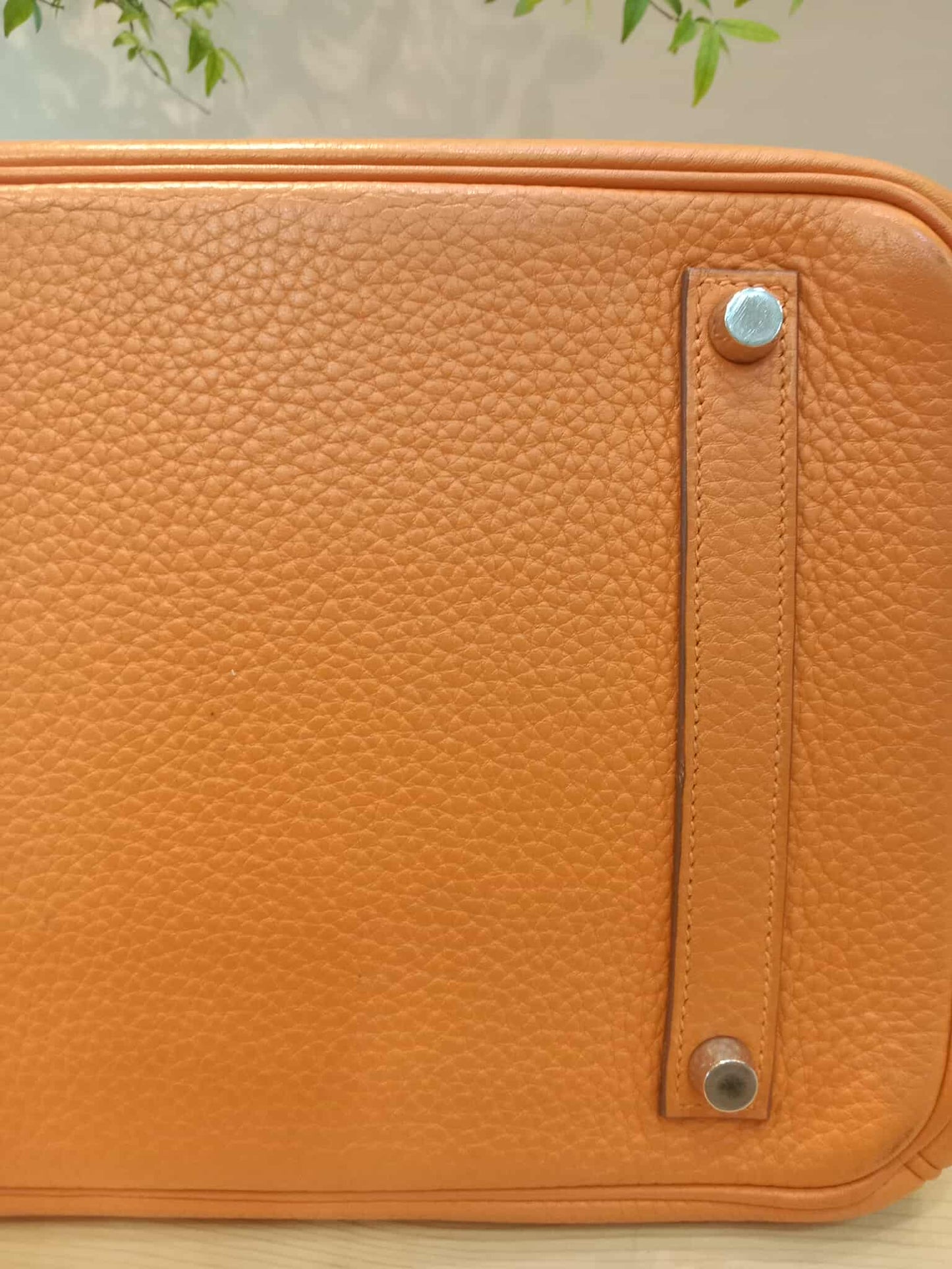 Hermes Birkin 35 Poppy Orange Clemence Stamp L Square 2008