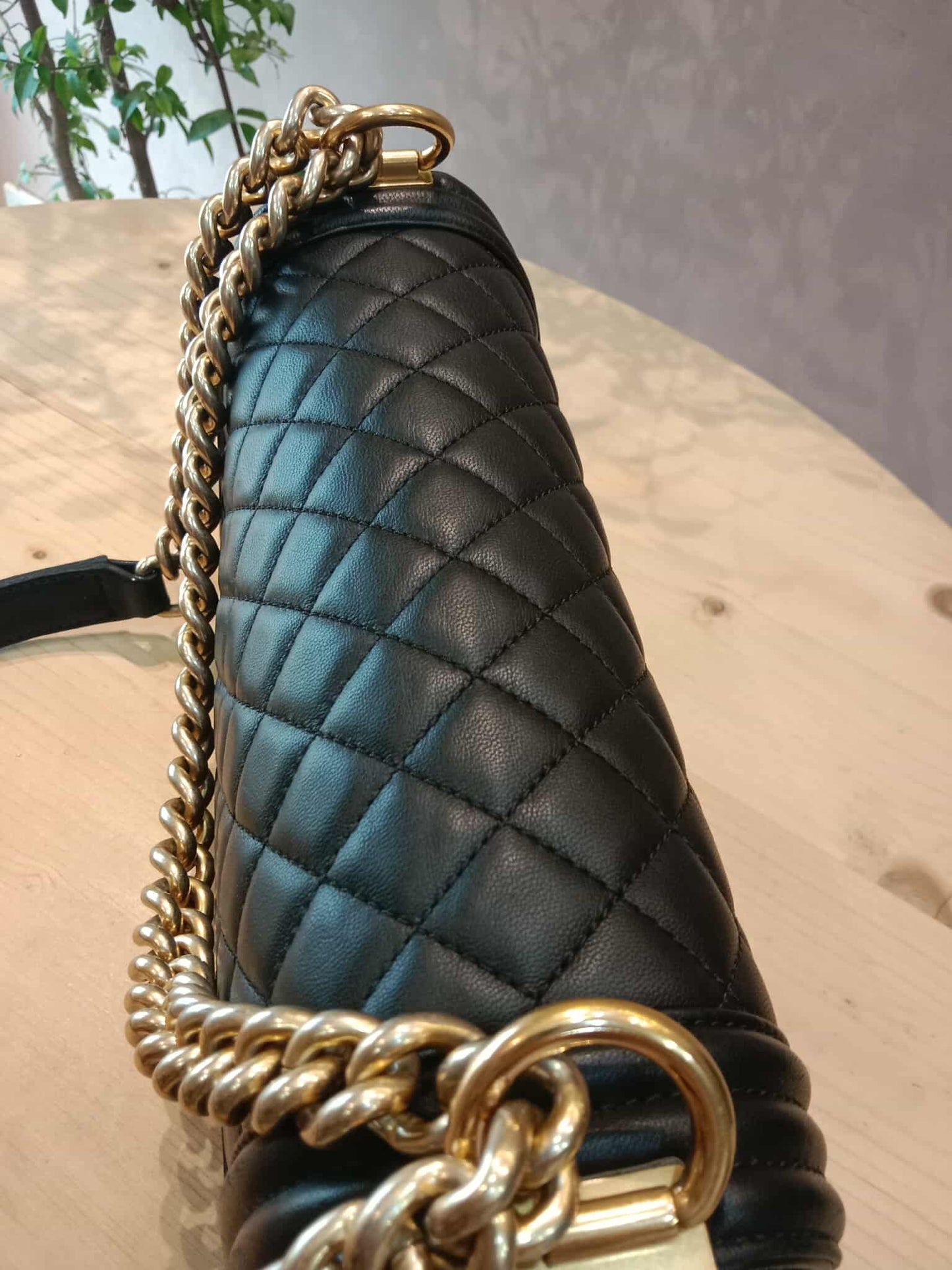 Chanel Leboy Quilted Lambskin Old Medium Black Series 23