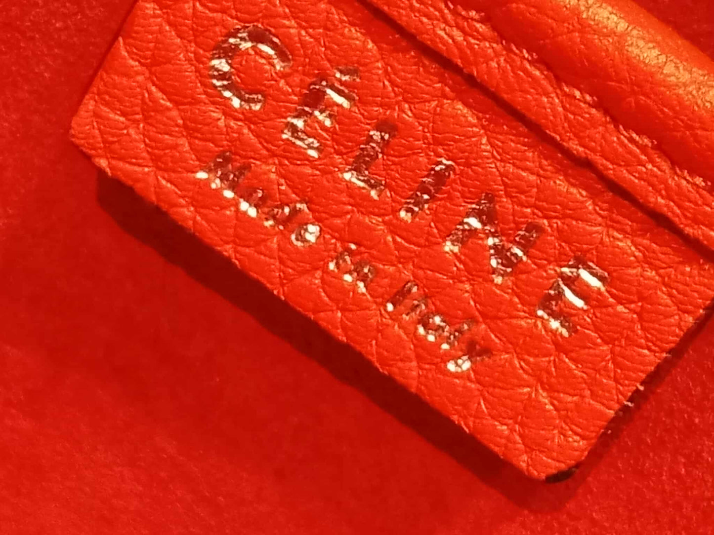 Celine Luggage Nano Red