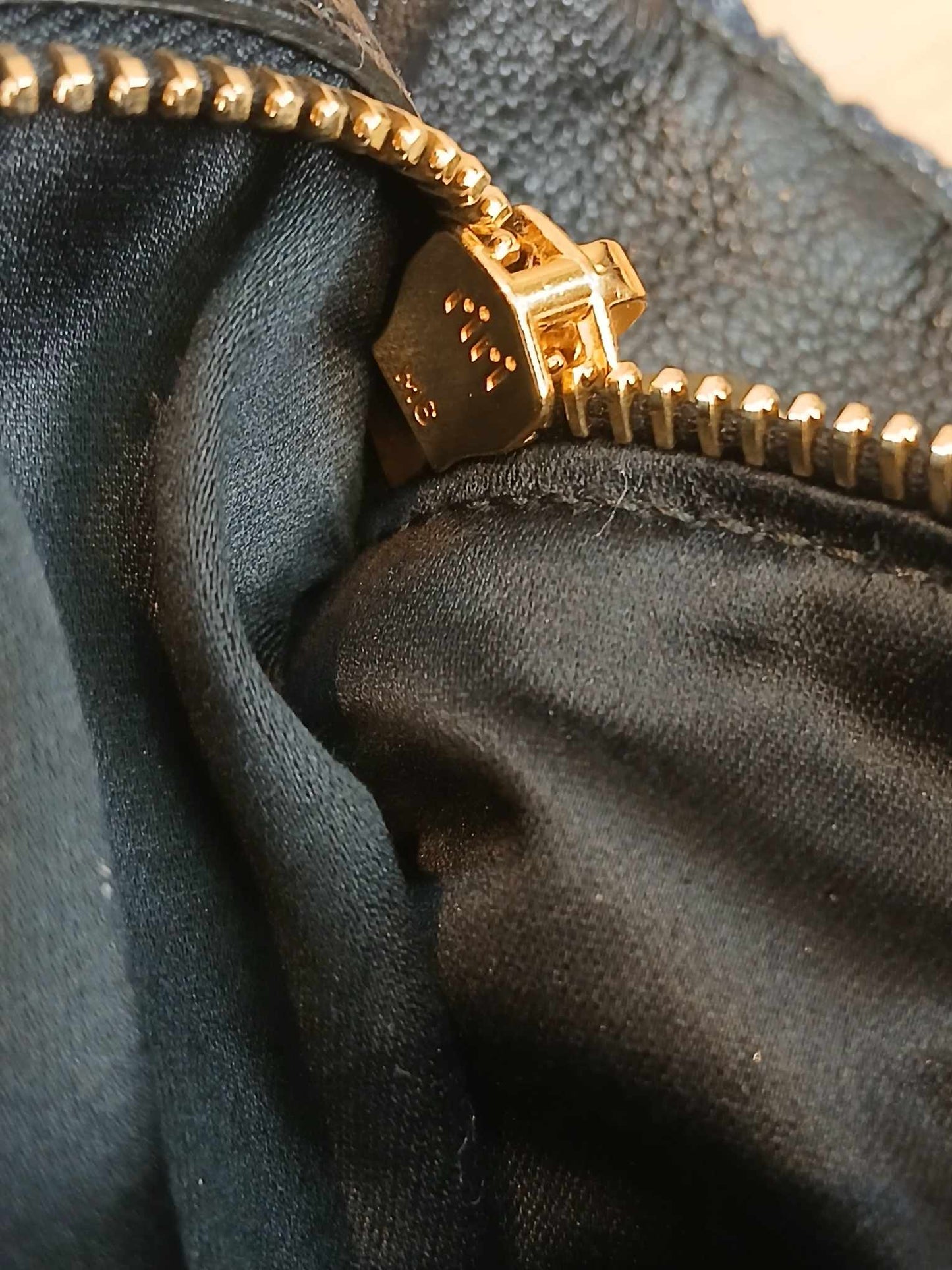 Miu Miu Matelasse Denim Tote Blue