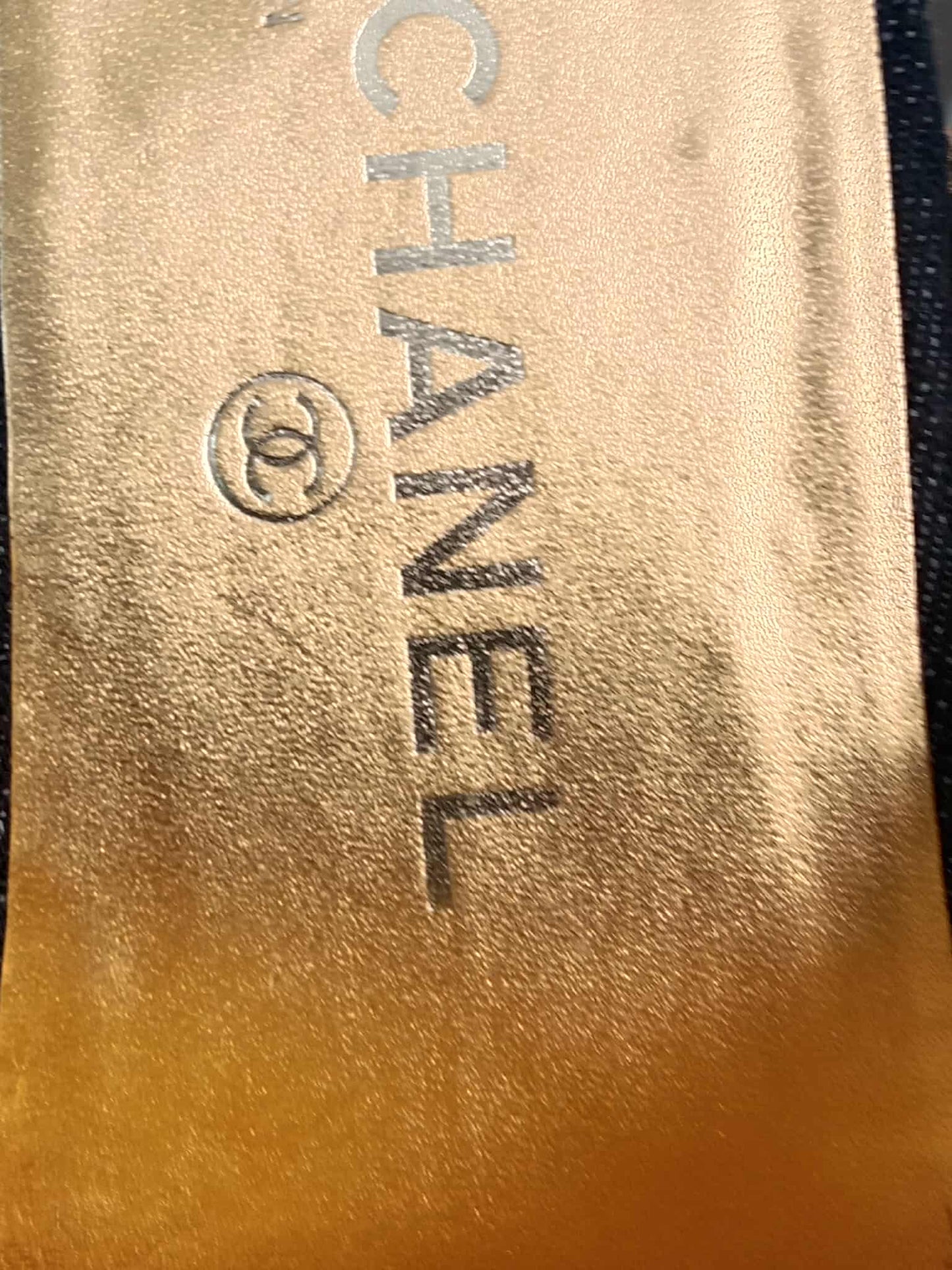 Chanel Sabot Coco Mark Denim Vintage Sandals Size 36