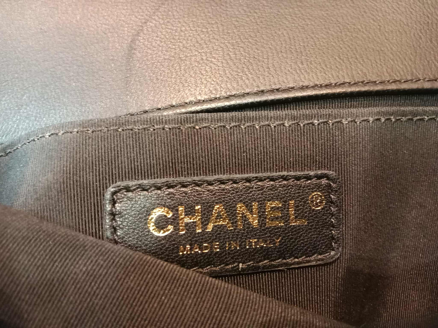 Chanel Leboy Quilted Lambskin Old Medium Black Series 23