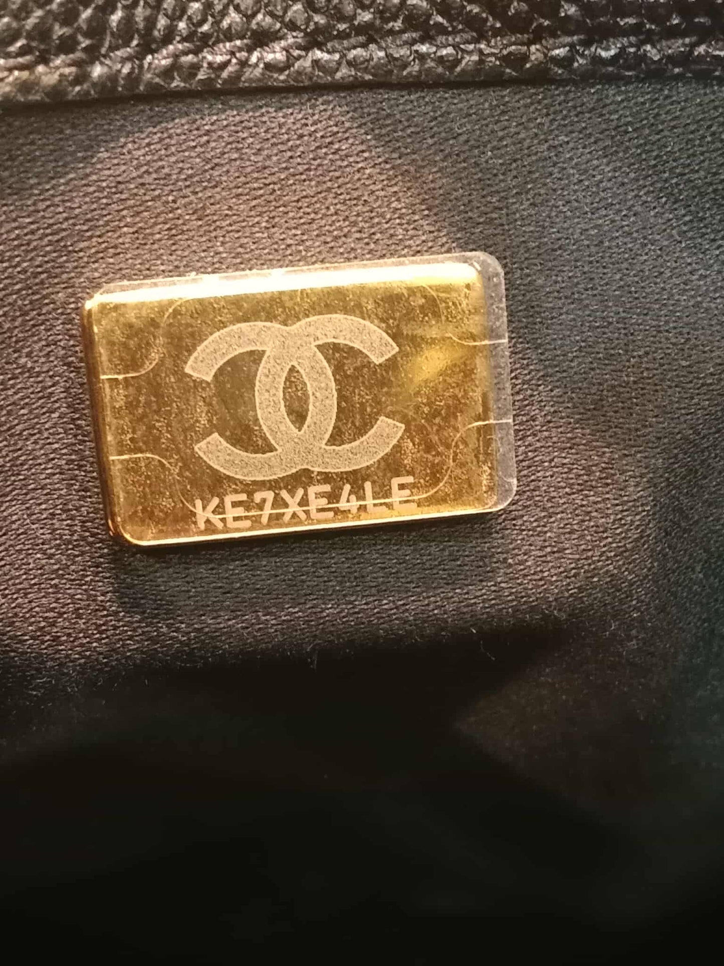 Chanel 25 Black Medium Caviar Microchipped