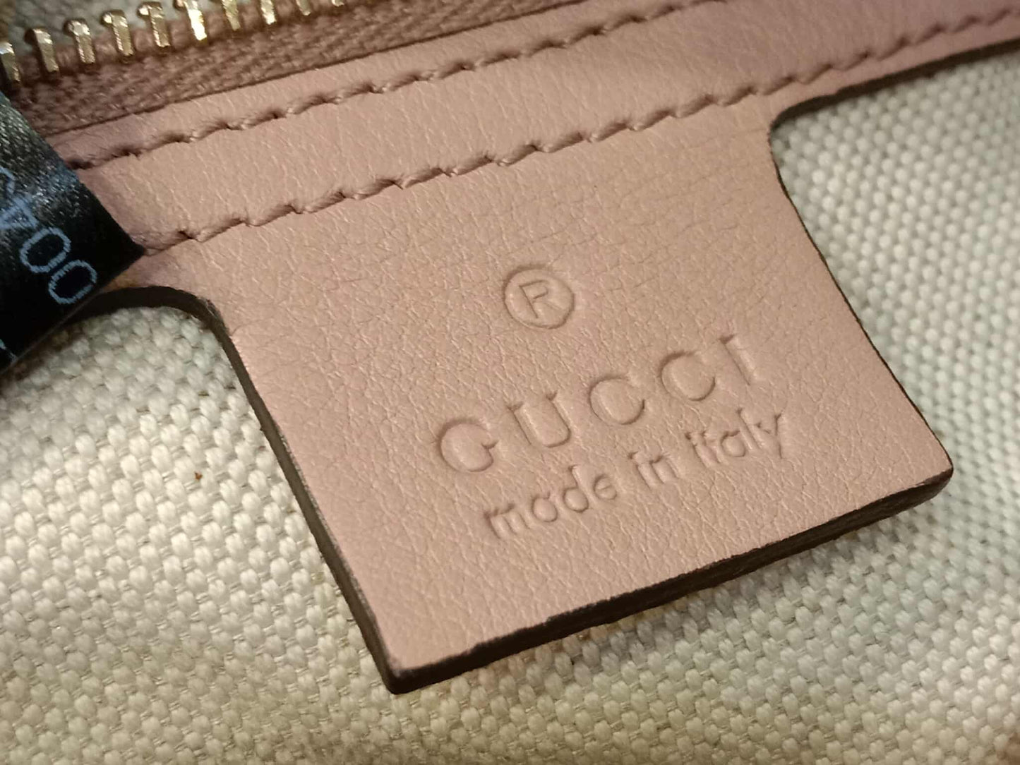 Gucci Beige Microguccissima Nice Patent Leather Satchel Bag