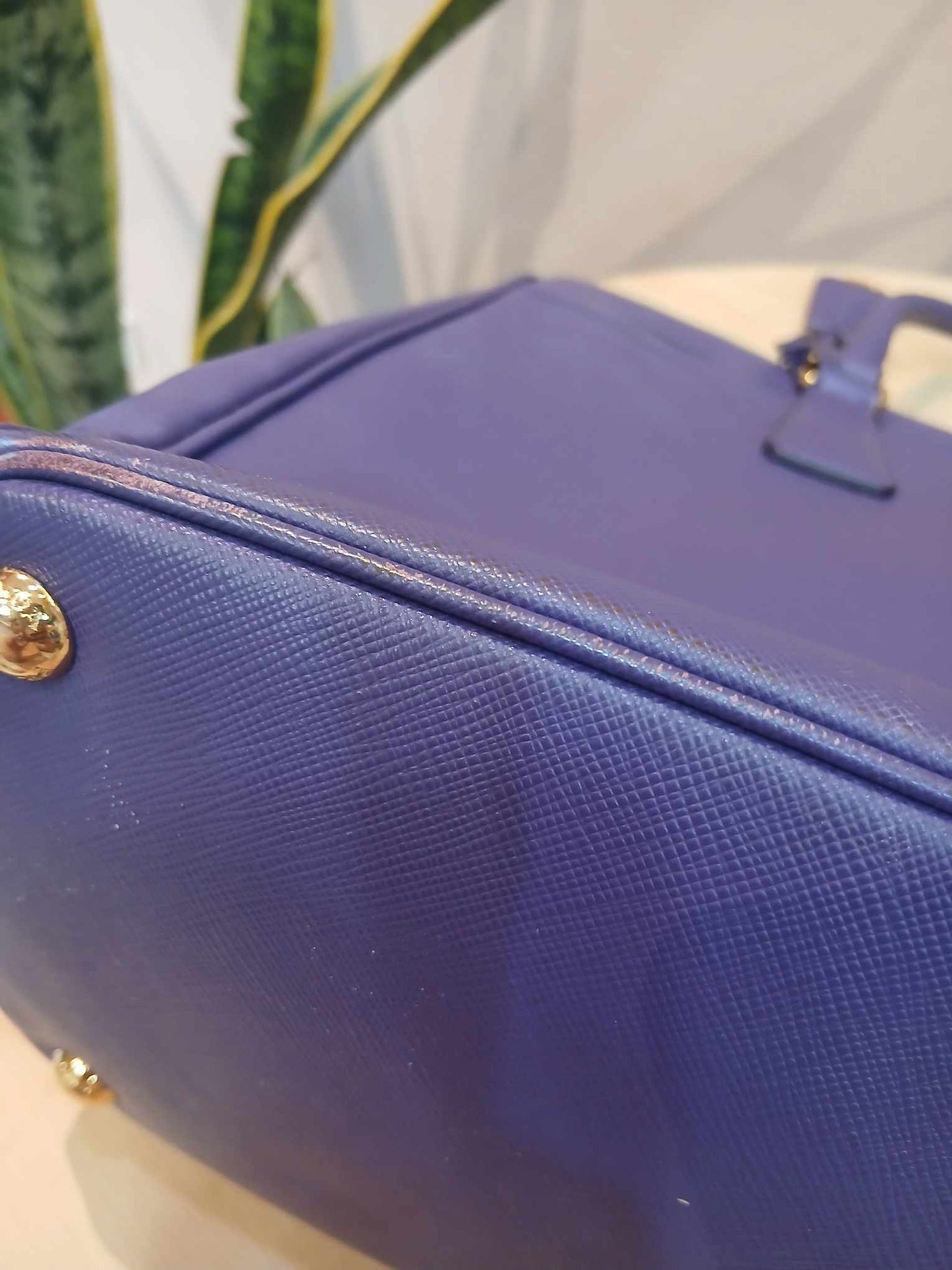 Prada Galleria Saffiano Purple Bag