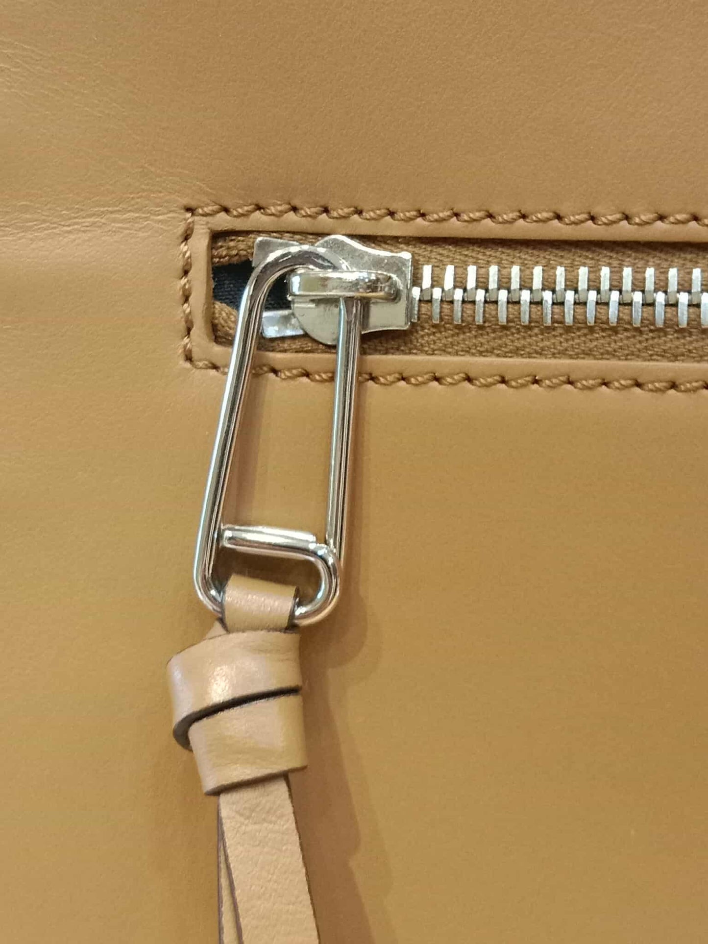 Fendi White Whipstitch Runaway Leather Satchel Bag
