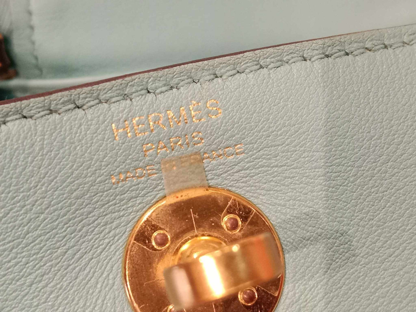 Hermes Mini Lindy Tiffany Blue Stamp Y 2020