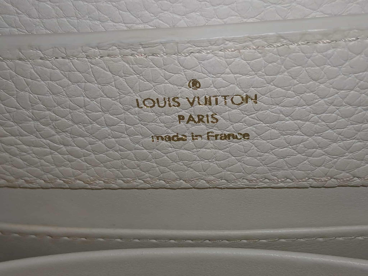Louis Vuitton Mini Capucine Snakeskin Handle White