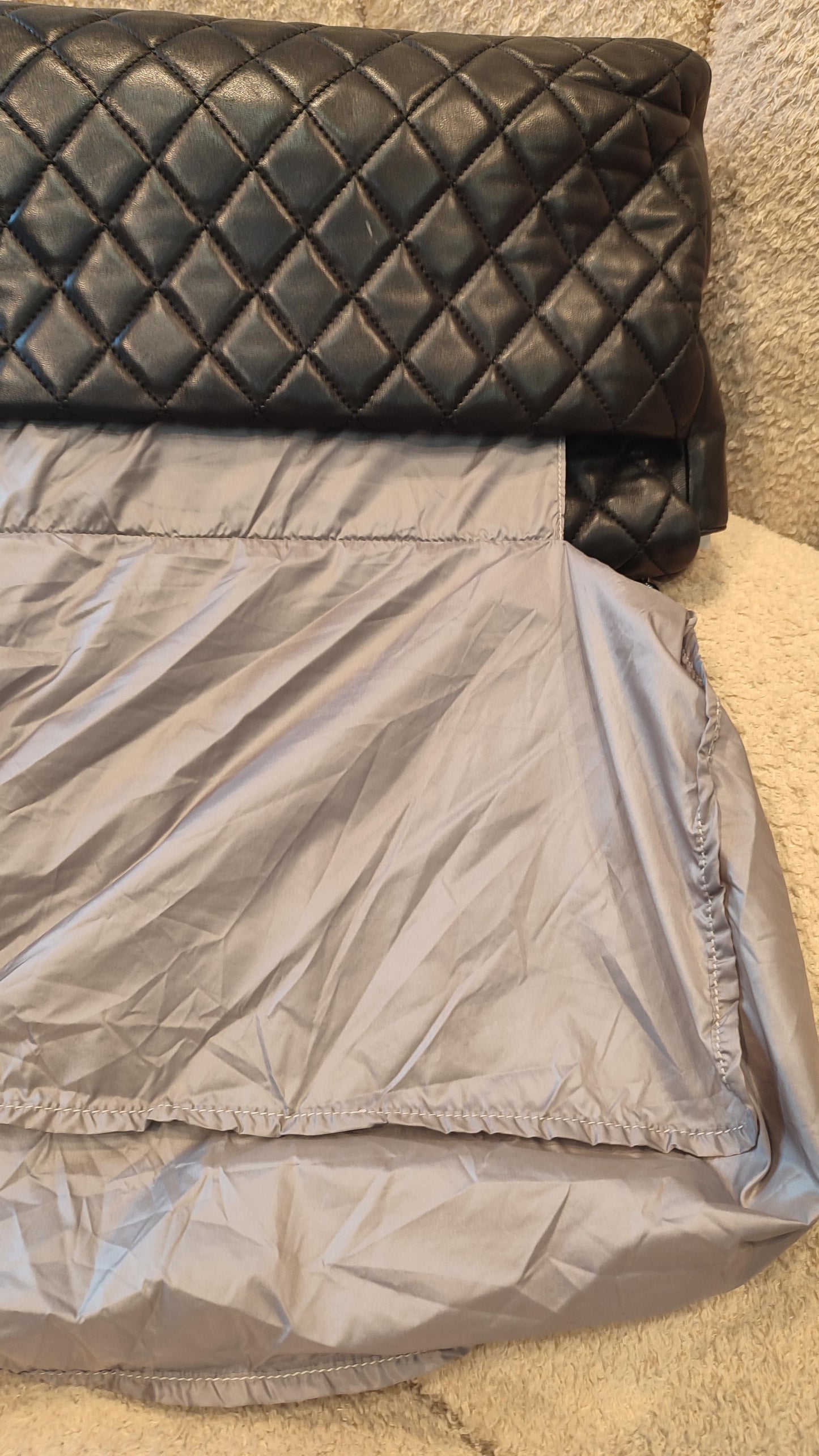 Chanel Coco Rain Single XXL Flap Lambskin Black Series 14