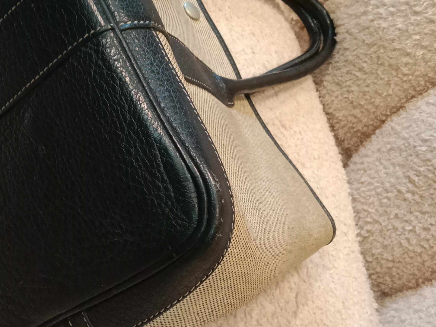 Hermes GPT 36 Canvas Beige/Brown Stamp F Square 2002