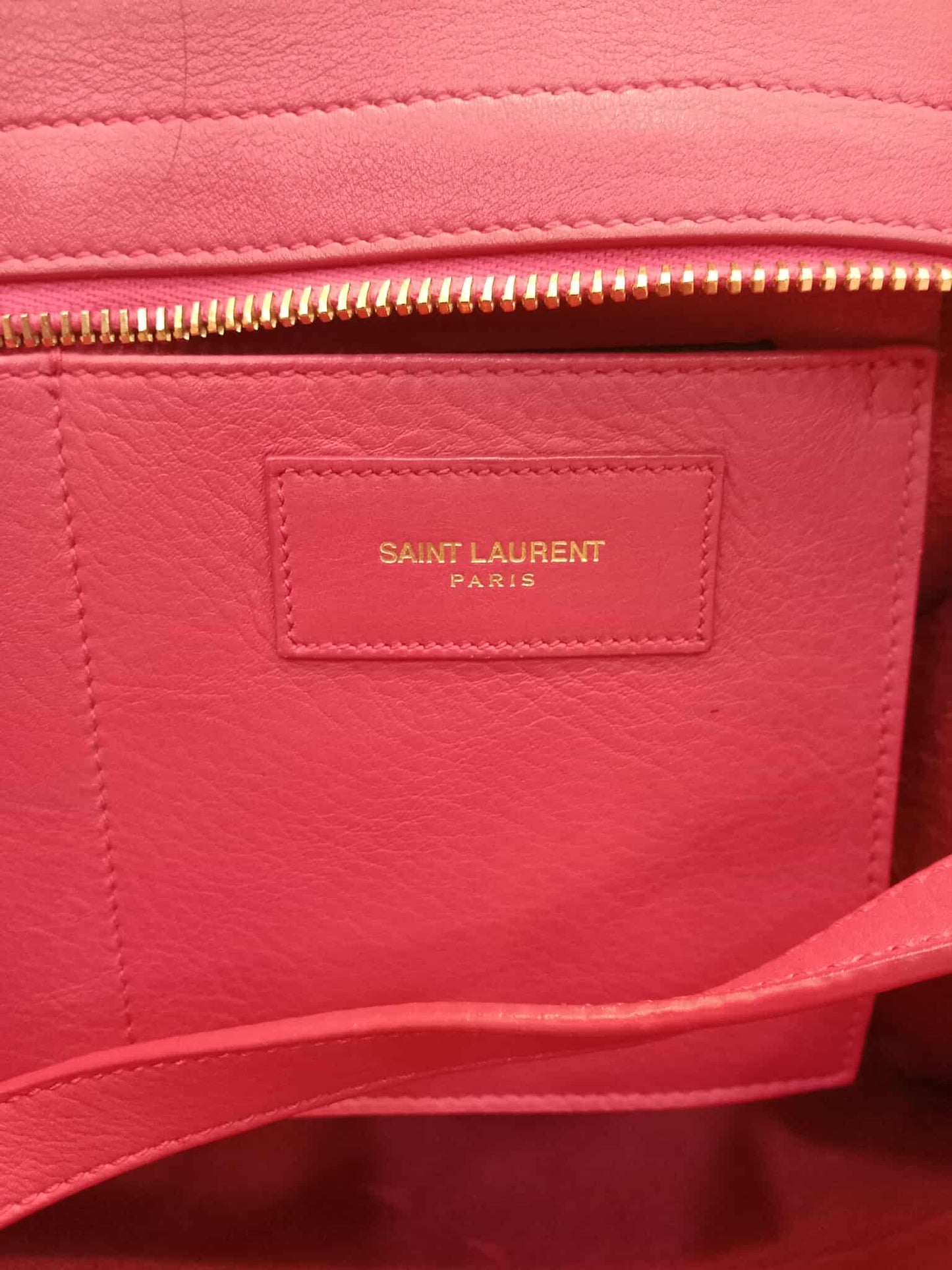 YSL Smooth Calfsin Cabas Bag Small Pink