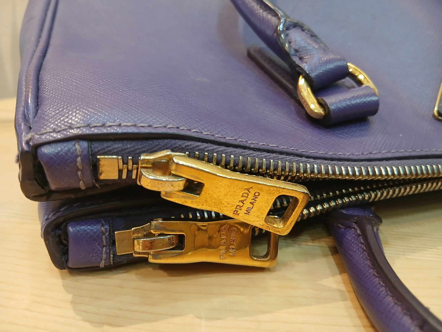 Prada Galleria Saffiano Purple Bag