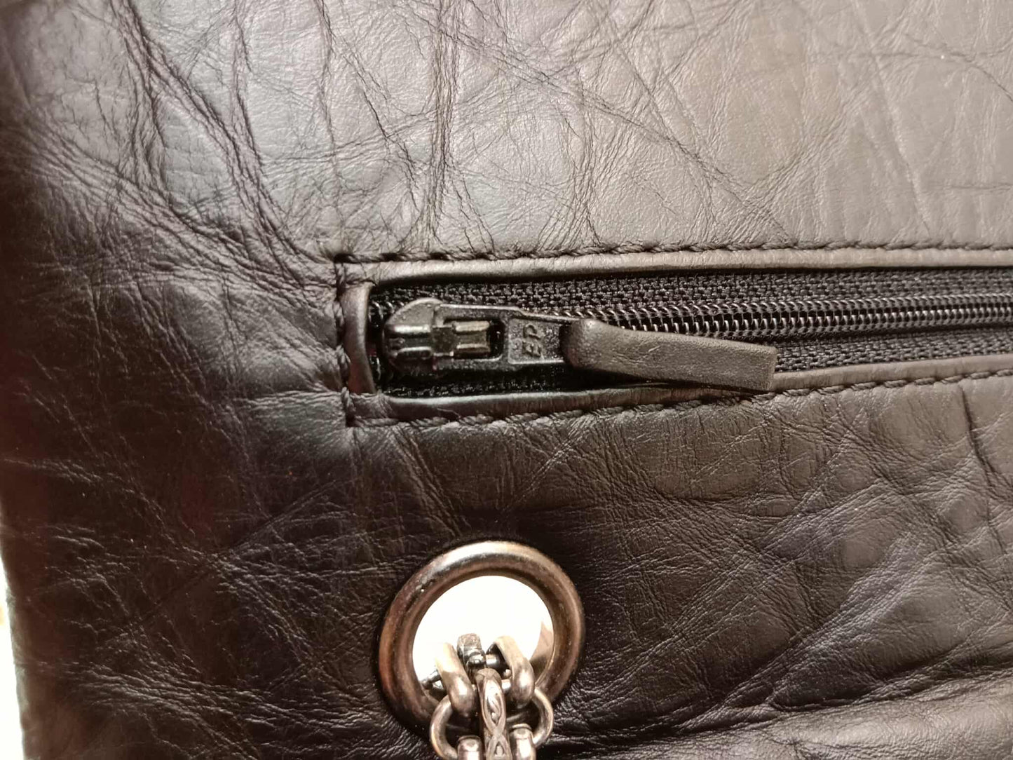 Chanel Reissue Mademoiselle Double Flap Black Calfskin Series 14