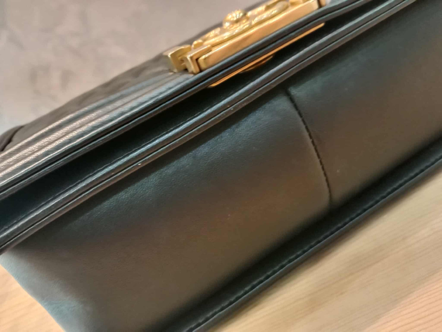 Chanel Leboy Quilted Lambskin Old Medium Black Series 23