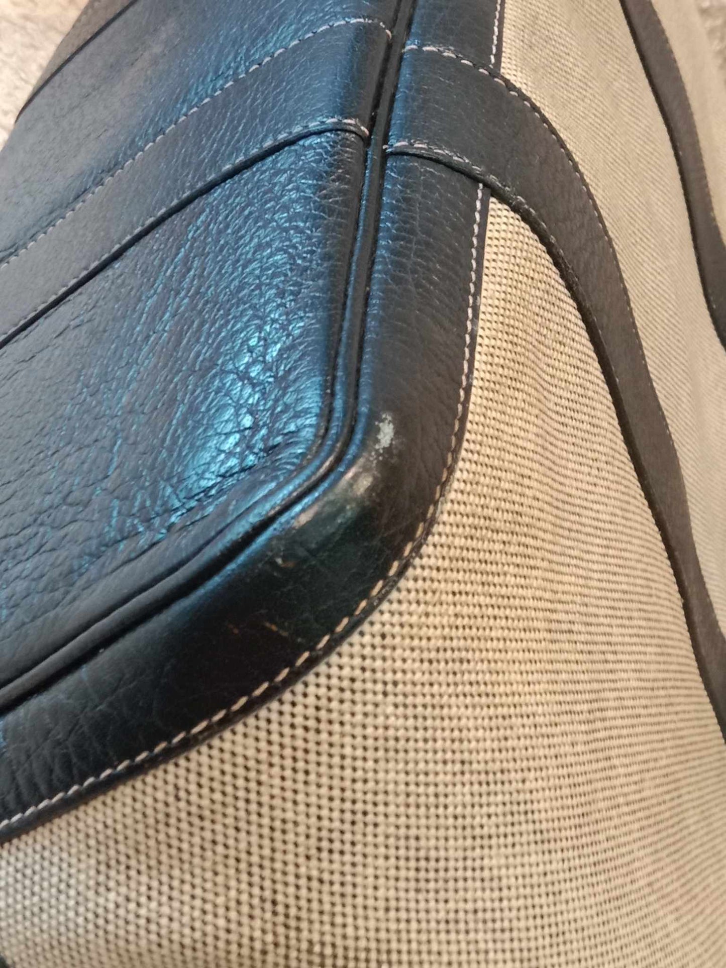 Hermes GPT 36 Canvas Beige/Brown Stamp F Square 2002