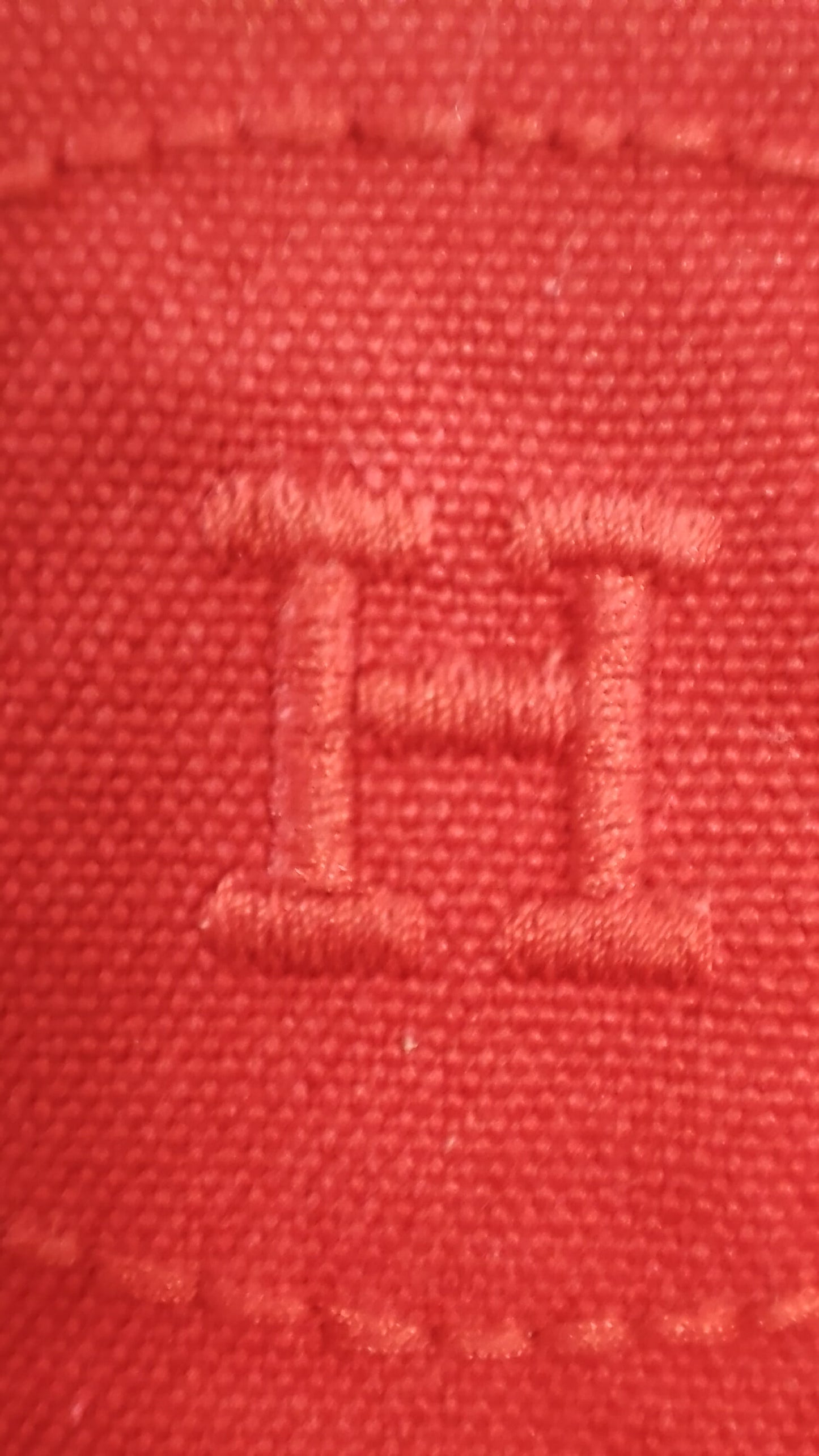 Hermes Bolide Canvas Red Pouch