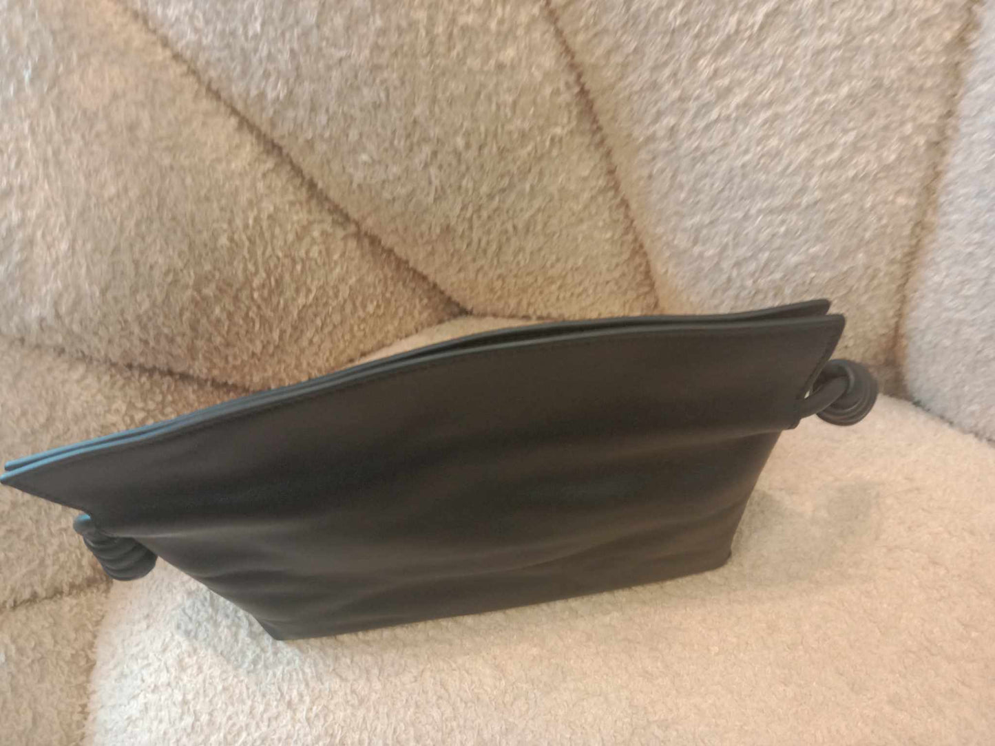Loewe Flamenco Knot Clutch Calfskin Black