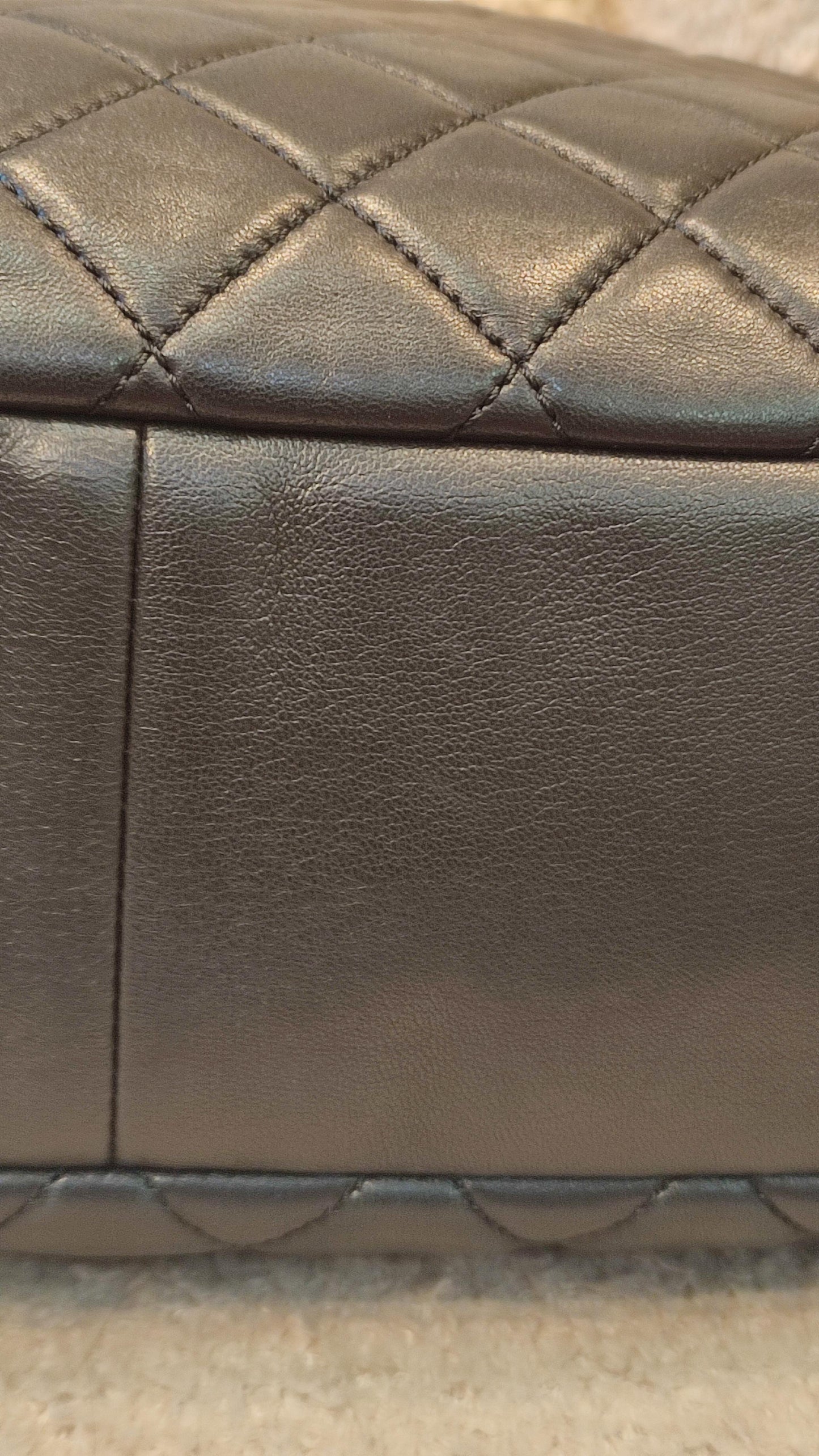 Chanel Coco Rain Single XXL Flap Lambskin Black Series 14