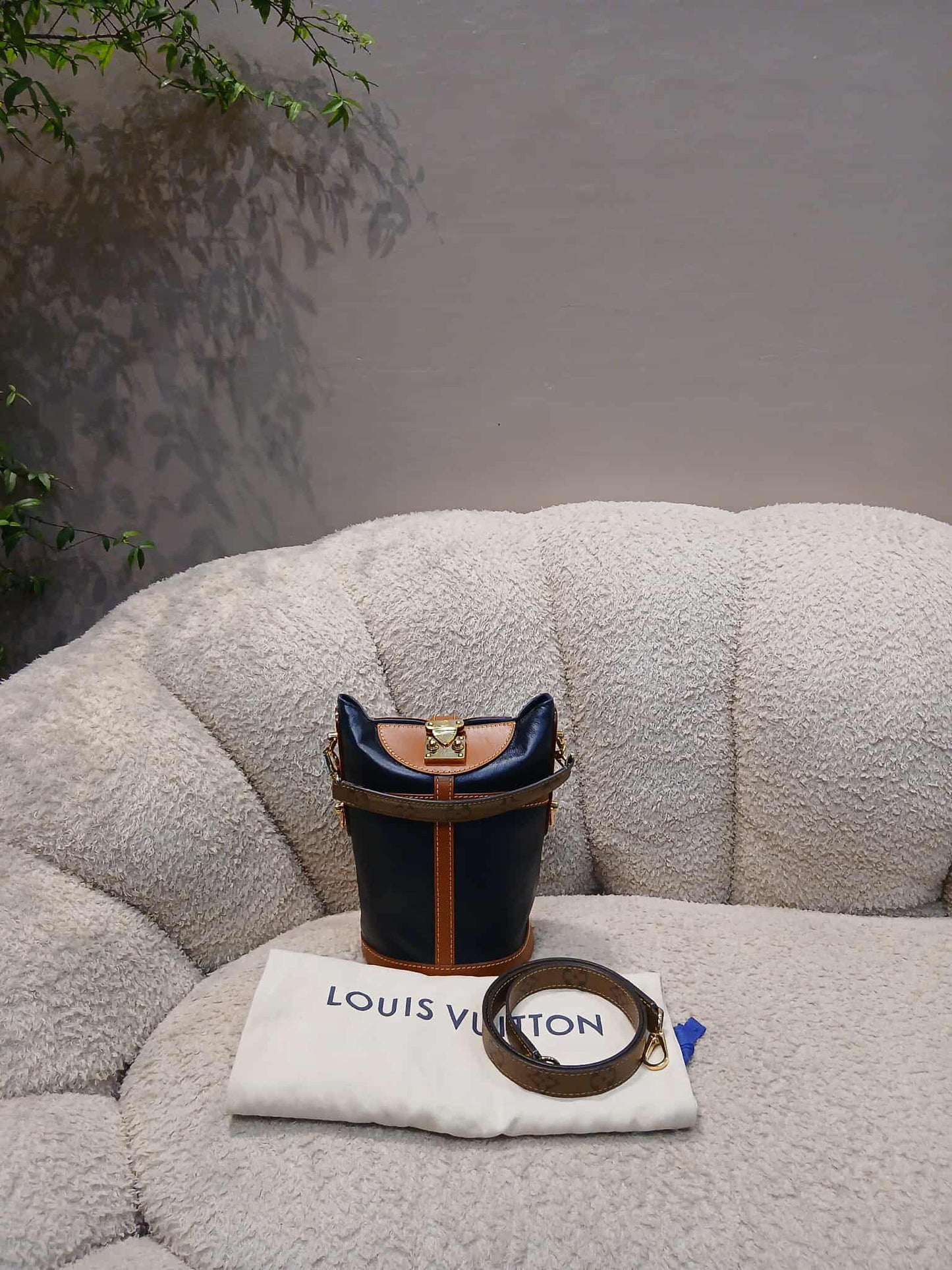 Louis Vuitton Duffle Bag Navy Skipper Blue Monogram