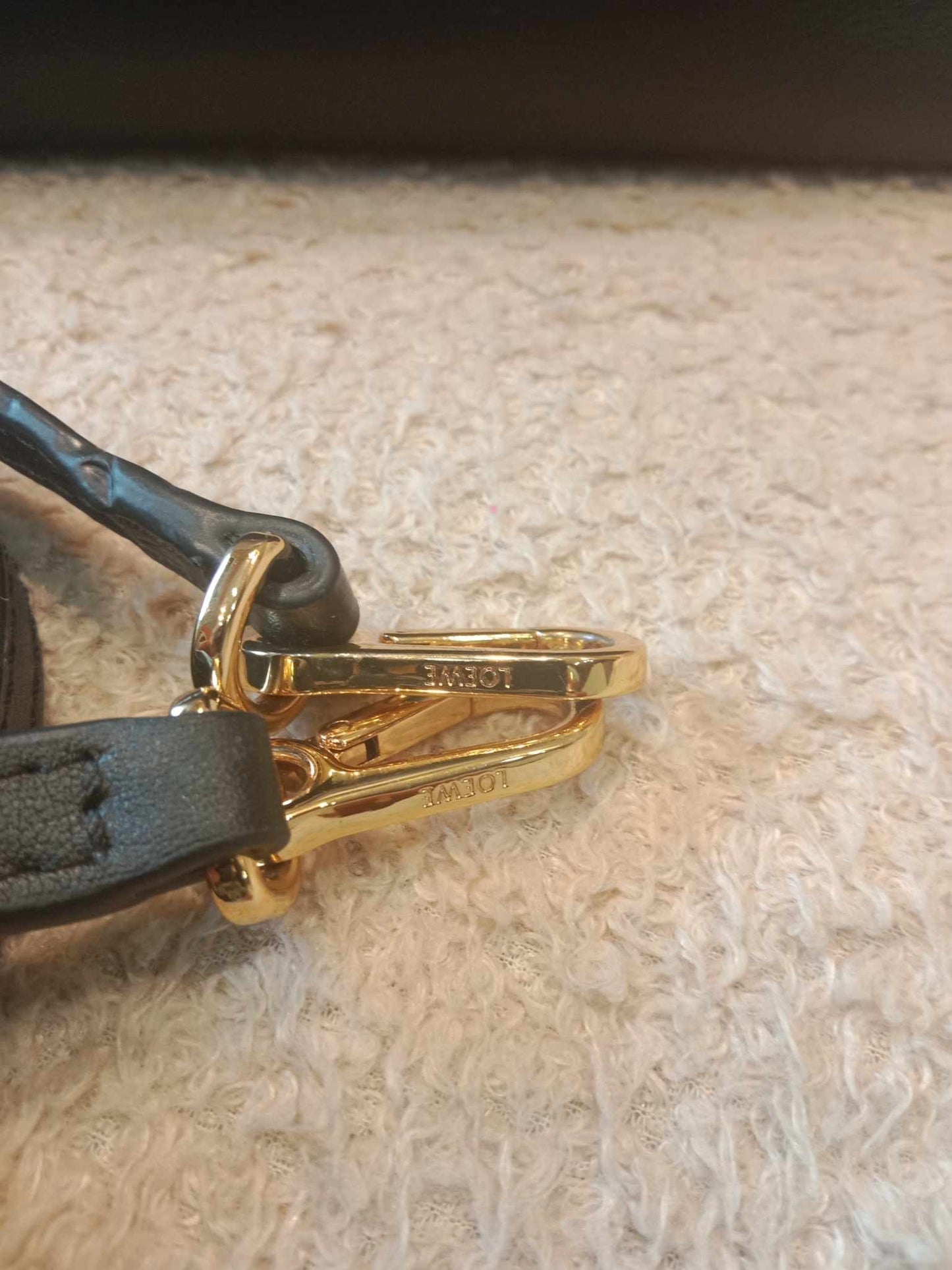 Loewe Flamenco Knot Clutch Calfskin Black