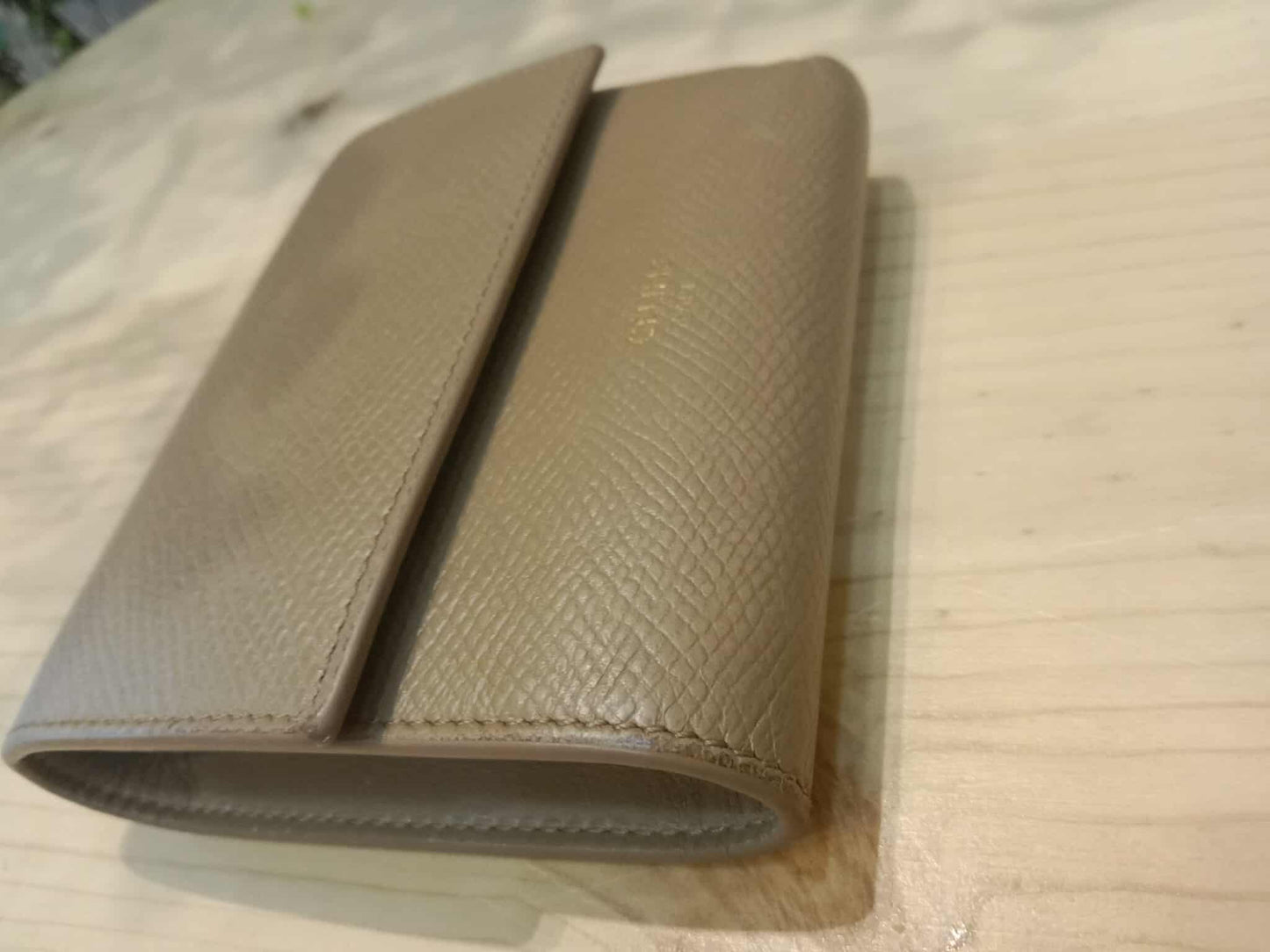 Celine Beige Trifold Wallet
